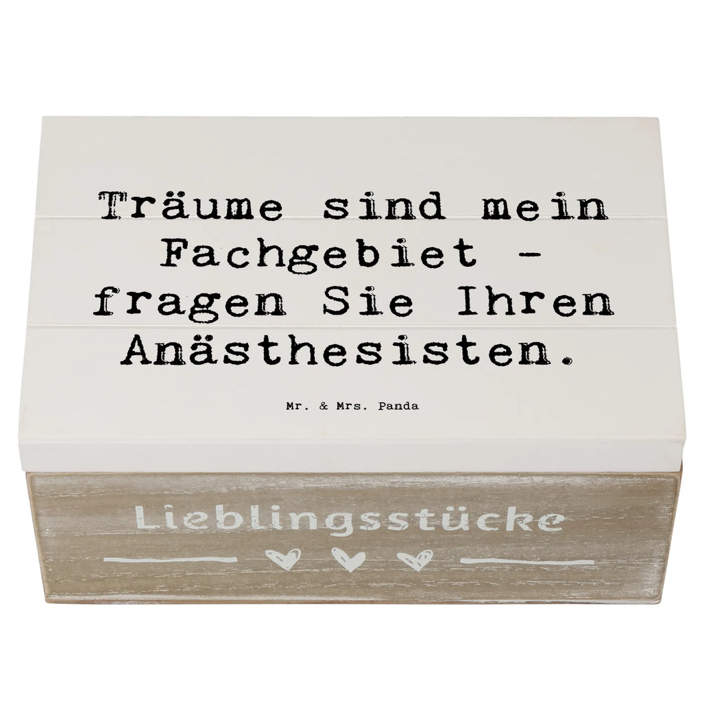 Holzkiste Spruch Träume sind mein Fachgebiet - fragen Sie Ihren Anästhesisten. Holzkiste, Kiste, Schatzkiste, Truhe, Schatulle, XXL, Erinnerungsbox, Erinnerungskiste, Dekokiste, Aufbewahrungsbox, Geschenkbox, Geschenkdose, Beruf, Ausbildung, Jubiläum, Abschied, Rente, Kollege, Kollegin, Geschenk, Schenken, Arbeitskollege, Mitarbeiter, Firma, Danke, Dankeschön