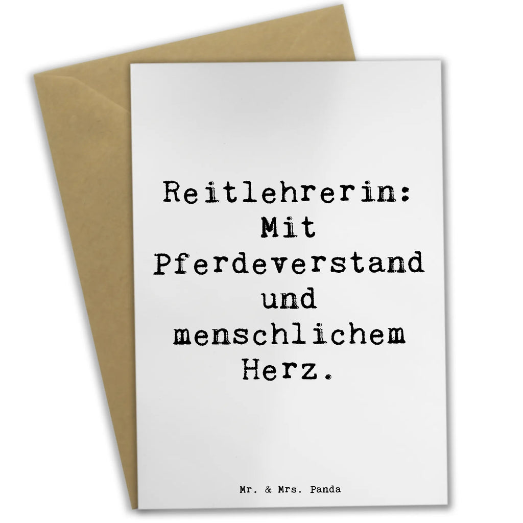 Grußkarte Spruch Reitlehrerin: Mit Pferdeverstand und menschlichem Herz. Grußkarte, Klappkarte, Einladungskarte, Glückwunschkarte, Hochzeitskarte, Geburtstagskarte, Karte, Ansichtskarten, Beruf, Ausbildung, Jubiläum, Abschied, Rente, Kollege, Kollegin, Geschenk, Schenken, Arbeitskollege, Mitarbeiter, Firma, Danke, Dankeschön