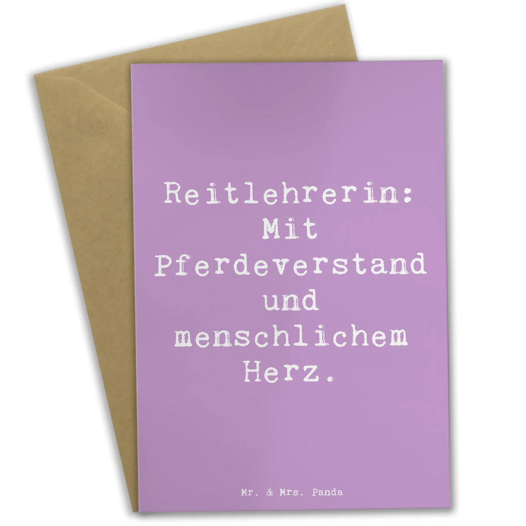 Grußkarte Spruch Reitlehrerin: Mit Pferdeverstand und menschlichem Herz. Grußkarte, Klappkarte, Einladungskarte, Glückwunschkarte, Hochzeitskarte, Geburtstagskarte, Karte, Ansichtskarten, Beruf, Ausbildung, Jubiläum, Abschied, Rente, Kollege, Kollegin, Geschenk, Schenken, Arbeitskollege, Mitarbeiter, Firma, Danke, Dankeschön