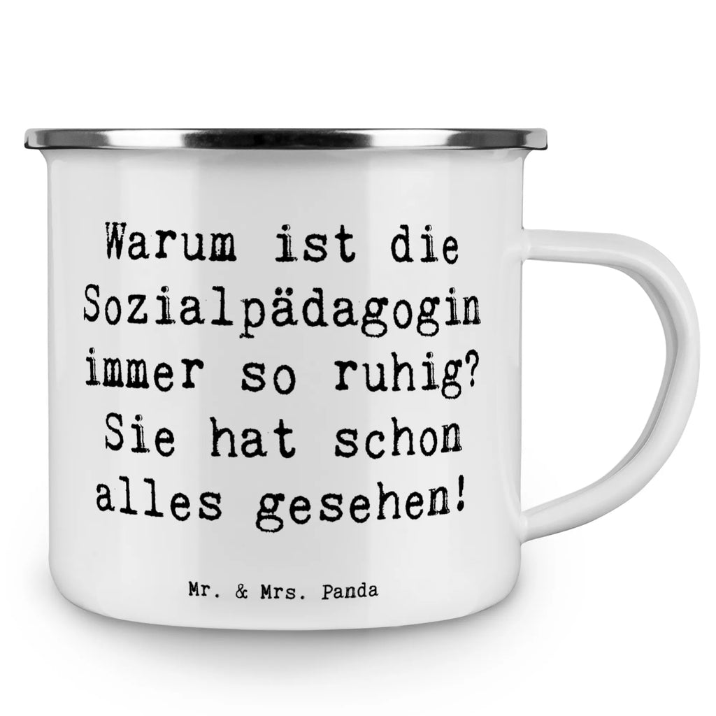 Camping Emaille Tasse Spruch Warum ist die Sozialpädagogin immer so ruhig? Sie hat schon alles gesehen! Campingtasse, Trinkbecher, Metalltasse, Outdoor Tasse, Emaille Trinkbecher, Blechtasse Outdoor, Emaille Campingbecher, Edelstahl Trinkbecher, Metalltasse für Camping, Kaffee Blechtasse, Camping Tasse Metall, Emaille Tasse, Emaille Becher, Tasse Camping, Tasse Emaille, Emaille Tassen, Camping Becher, Metall Tasse, Camping Tassen, Blechtasse, Emaille Tasse Camping, Camping Tasse Emaille, Emailletasse, Camping Tassen Emaille, Campingbecher, Blechtassen, Outdoor Becher, Campingtassen, Emaille Becher Camping, Camping Becher Edelstahl, Beruf, Ausbildung, Jubiläum, Abschied, Rente, Kollege, Kollegin, Geschenk, Schenken, Arbeitskollege, Mitarbeiter, Firma, Danke, Dankeschön