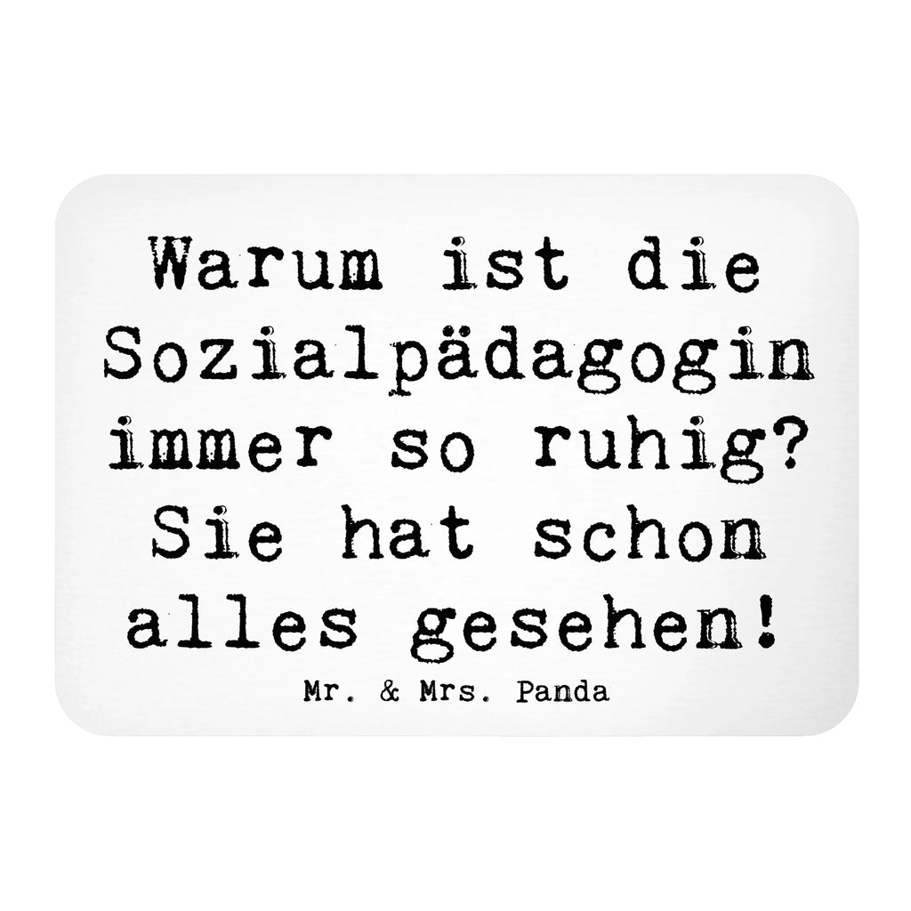 Magnet Spruch Warum ist die Sozialpädagogin immer so ruhig? Sie hat schon alles gesehen! Kühlschrankmagnet, Pinnwandmagnet, Souvenir Magnet, Motivmagnete, Dekomagnet, Whiteboard Magnet, Notiz Magnet, Kühlschrank Dekoration, Beruf, Ausbildung, Jubiläum, Abschied, Rente, Kollege, Kollegin, Geschenk, Schenken, Arbeitskollege, Mitarbeiter, Firma, Danke, Dankeschön