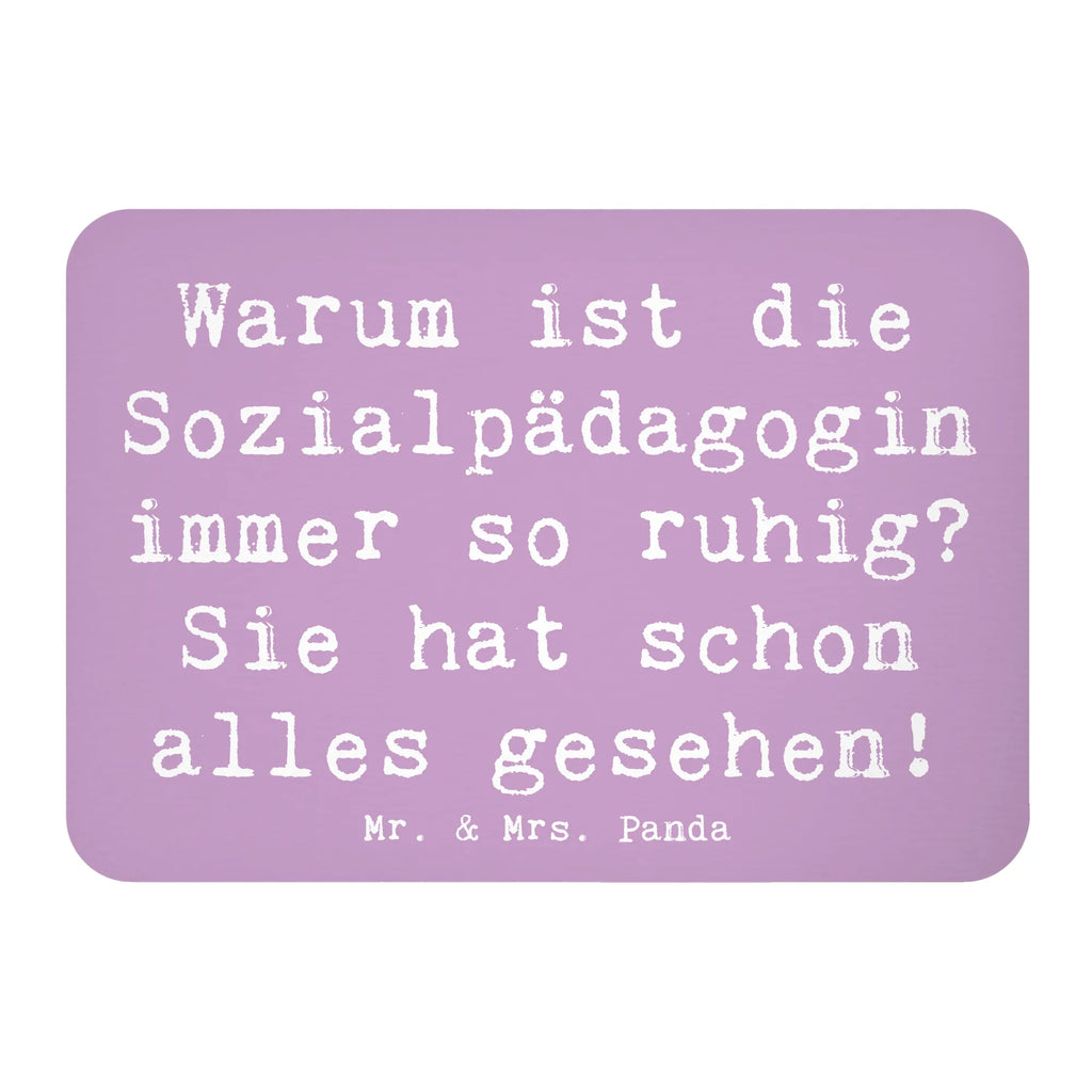 Magnet Spruch Warum ist die Sozialpädagogin immer so ruhig? Sie hat schon alles gesehen! Kühlschrankmagnet, Pinnwandmagnet, Souvenir Magnet, Motivmagnete, Dekomagnet, Whiteboard Magnet, Notiz Magnet, Kühlschrank Dekoration, Beruf, Ausbildung, Jubiläum, Abschied, Rente, Kollege, Kollegin, Geschenk, Schenken, Arbeitskollege, Mitarbeiter, Firma, Danke, Dankeschön