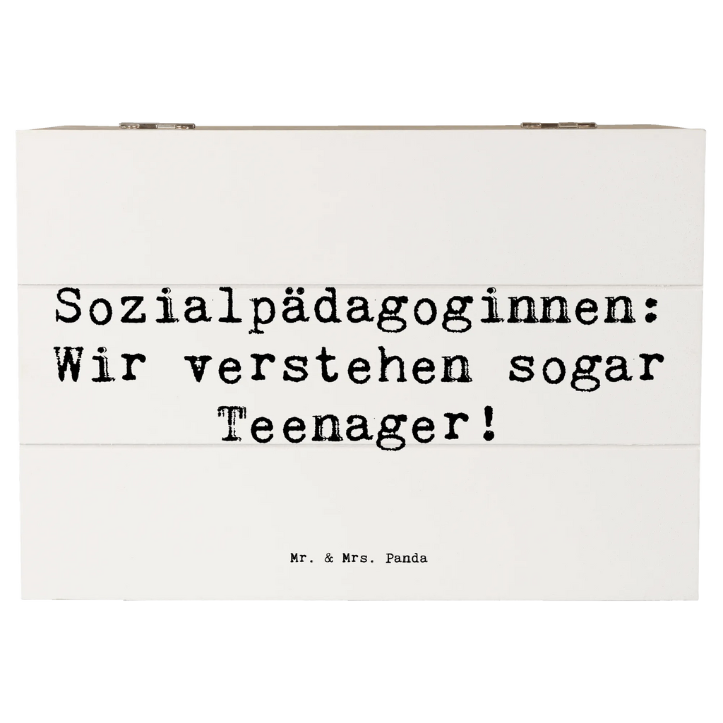 Holzkiste Spruch Sozialpädagoginnen: Wir verstehen sogar Teenager! Holzkiste, Kiste, Schatzkiste, Truhe, Schatulle, XXL, Erinnerungsbox, Erinnerungskiste, Dekokiste, Aufbewahrungsbox, Geschenkbox, Geschenkdose, Beruf, Ausbildung, Jubiläum, Abschied, Rente, Kollege, Kollegin, Geschenk, Schenken, Arbeitskollege, Mitarbeiter, Firma, Danke, Dankeschön