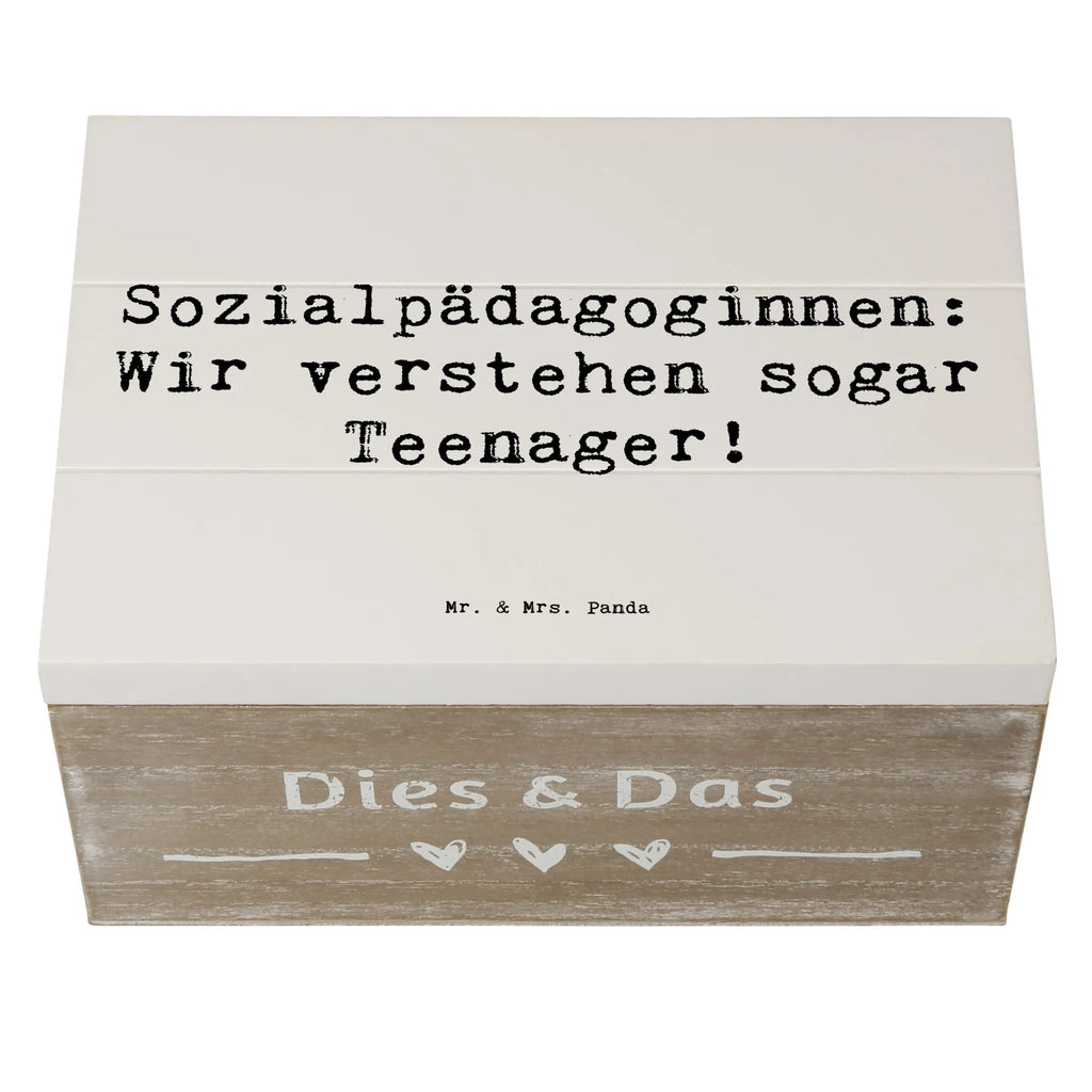 Holzkiste Spruch Sozialpädagoginnen: Wir verstehen sogar Teenager! Holzkiste, Kiste, Schatzkiste, Truhe, Schatulle, XXL, Erinnerungsbox, Erinnerungskiste, Dekokiste, Aufbewahrungsbox, Geschenkbox, Geschenkdose, Beruf, Ausbildung, Jubiläum, Abschied, Rente, Kollege, Kollegin, Geschenk, Schenken, Arbeitskollege, Mitarbeiter, Firma, Danke, Dankeschön