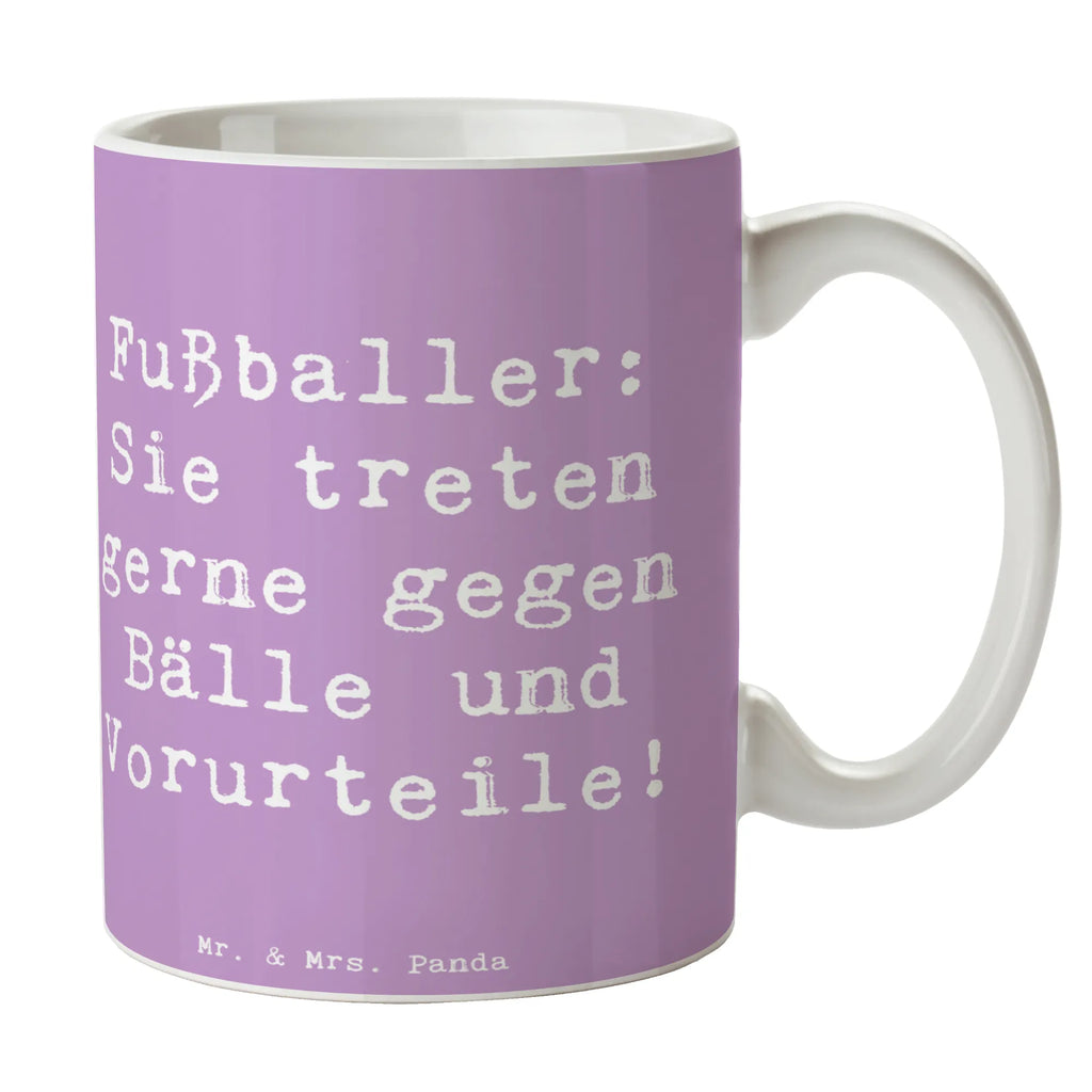 Tasse Spruch Fußballer: Sie treten gerne gegen Bälle und Vorurteile! Tasse, Kaffeetasse, Teetasse, Becher, Kaffeebecher, Teebecher, Keramiktasse, Porzellantasse, Büro Tasse, Geschenk Tasse, Tasse Sprüche, Tasse Motive, Kaffeetassen, Tasse bedrucken, Designer Tasse, Cappuccino Tassen, Schöne Teetassen, Beruf, Ausbildung, Jubiläum, Abschied, Rente, Kollege, Kollegin, Geschenk, Schenken, Arbeitskollege, Mitarbeiter, Firma, Danke, Dankeschön