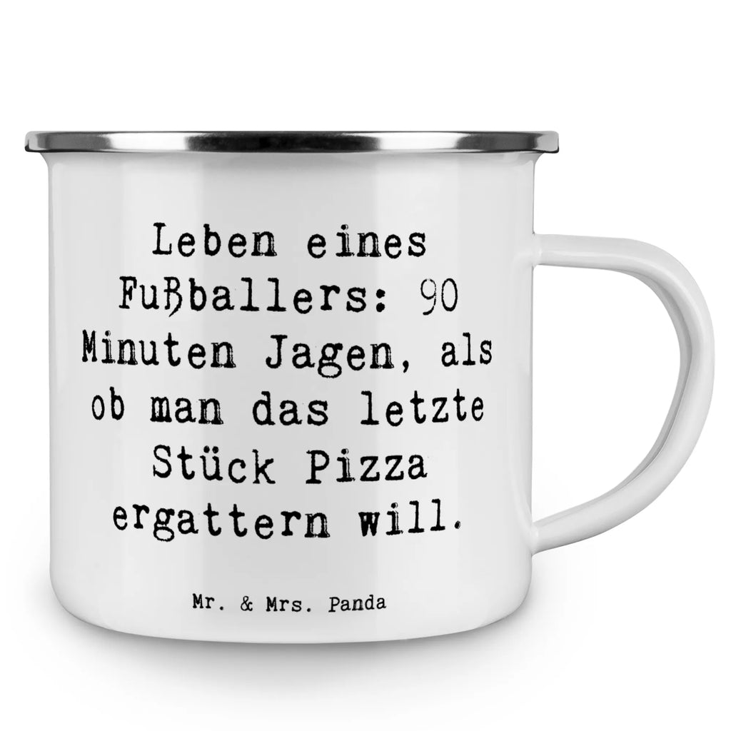 Camping Emaille Tasse Spruch Leben eines Fußballers: 90 Minuten Jagen, als ob man das letzte Stück Pizza ergattern will. Campingtasse, Trinkbecher, Metalltasse, Outdoor Tasse, Emaille Trinkbecher, Blechtasse Outdoor, Emaille Campingbecher, Edelstahl Trinkbecher, Metalltasse für Camping, Kaffee Blechtasse, Camping Tasse Metall, Emaille Tasse, Emaille Becher, Tasse Camping, Tasse Emaille, Emaille Tassen, Camping Becher, Metall Tasse, Camping Tassen, Blechtasse, Emaille Tasse Camping, Camping Tasse Emaille, Emailletasse, Camping Tassen Emaille, Campingbecher, Blechtassen, Outdoor Becher, Campingtassen, Emaille Becher Camping, Camping Becher Edelstahl, Beruf, Ausbildung, Jubiläum, Abschied, Rente, Kollege, Kollegin, Geschenk, Schenken, Arbeitskollege, Mitarbeiter, Firma, Danke, Dankeschön