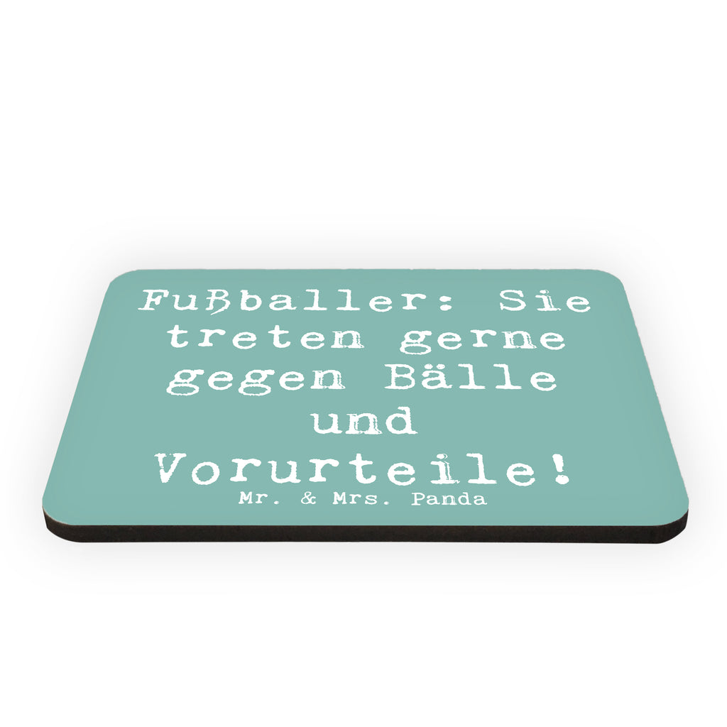 Magnet Spruch Fußballer: Sie treten gerne gegen Bälle und Vorurteile! Kühlschrankmagnet, Pinnwandmagnet, Souvenir Magnet, Motivmagnete, Dekomagnet, Whiteboard Magnet, Notiz Magnet, Kühlschrank Dekoration, Beruf, Ausbildung, Jubiläum, Abschied, Rente, Kollege, Kollegin, Geschenk, Schenken, Arbeitskollege, Mitarbeiter, Firma, Danke, Dankeschön