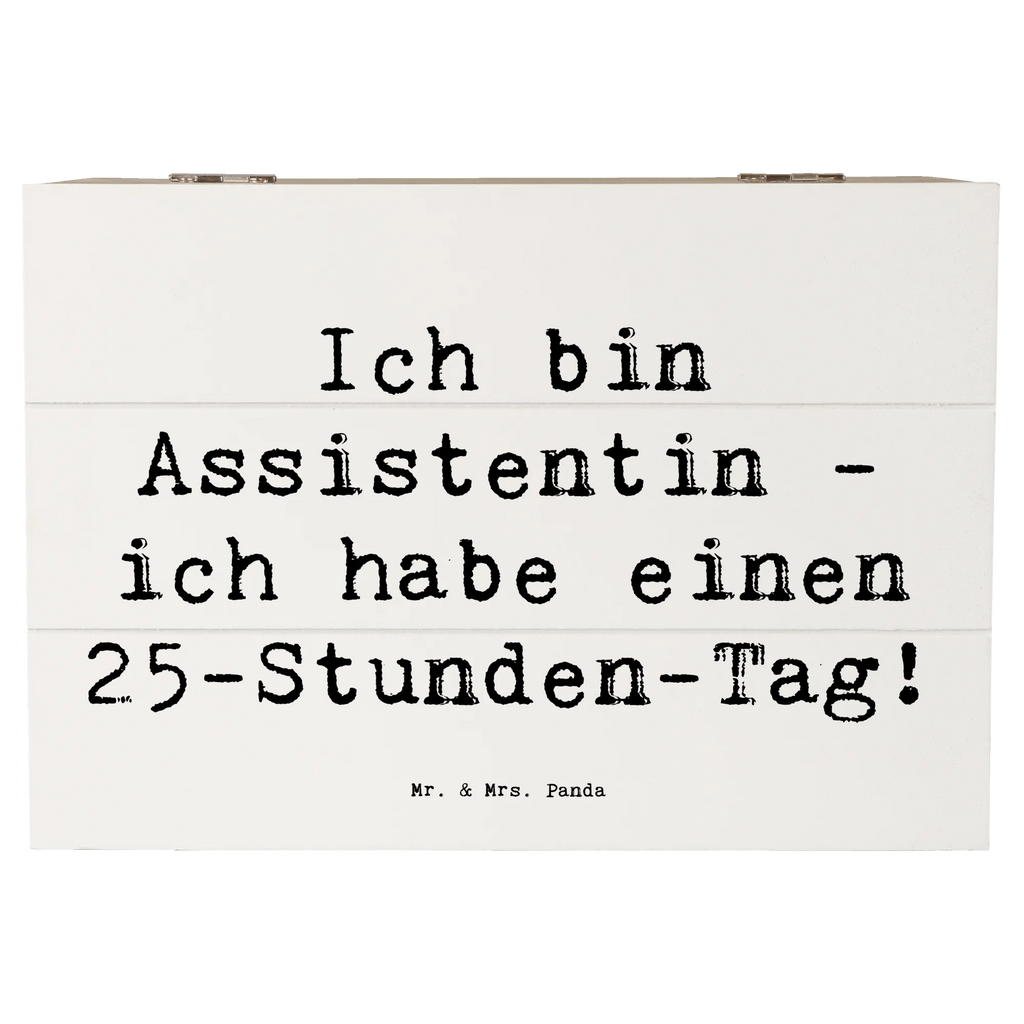 Holzkiste Spruch Ich bin Assistentin - ich habe einen 25-Stunden-Tag! Holzkiste, Kiste, Schatzkiste, Truhe, Schatulle, XXL, Erinnerungsbox, Erinnerungskiste, Dekokiste, Aufbewahrungsbox, Geschenkbox, Geschenkdose, Beruf, Ausbildung, Jubiläum, Abschied, Rente, Kollege, Kollegin, Geschenk, Schenken, Arbeitskollege, Mitarbeiter, Firma, Danke, Dankeschön