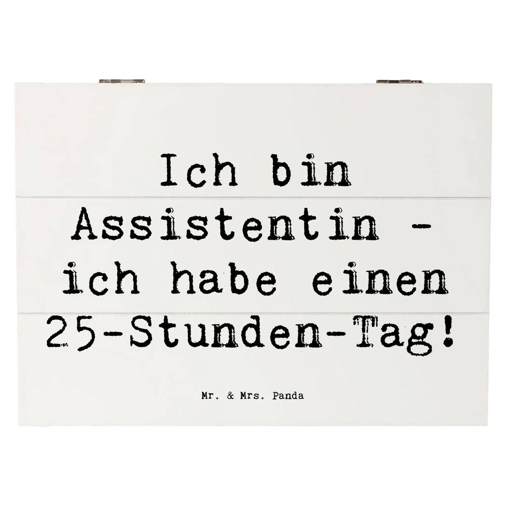 Holzkiste Spruch Ich bin Assistentin - ich habe einen 25-Stunden-Tag! Holzkiste, Kiste, Schatzkiste, Truhe, Schatulle, XXL, Erinnerungsbox, Erinnerungskiste, Dekokiste, Aufbewahrungsbox, Geschenkbox, Geschenkdose, Beruf, Ausbildung, Jubiläum, Abschied, Rente, Kollege, Kollegin, Geschenk, Schenken, Arbeitskollege, Mitarbeiter, Firma, Danke, Dankeschön