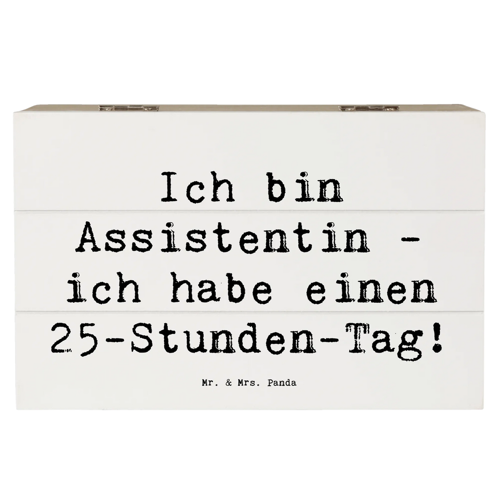 Holzkiste Spruch Ich bin Assistentin - ich habe einen 25-Stunden-Tag! Holzkiste, Kiste, Schatzkiste, Truhe, Schatulle, XXL, Erinnerungsbox, Erinnerungskiste, Dekokiste, Aufbewahrungsbox, Geschenkbox, Geschenkdose, Beruf, Ausbildung, Jubiläum, Abschied, Rente, Kollege, Kollegin, Geschenk, Schenken, Arbeitskollege, Mitarbeiter, Firma, Danke, Dankeschön