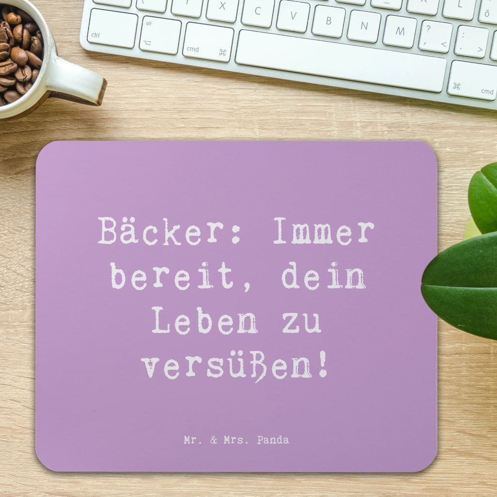 Mauspad Spruch Bäcker: Immer bereit, dein Leben zu versüßen! Mousepad, Computer zubehör, Büroausstattung, PC Zubehör, Arbeitszimmer, Mauspad, Einzigartiges Mauspad, Designer Mauspad, Mausunterlage, Mauspad Büro, Beruf, Ausbildung, Jubiläum, Abschied, Rente, Kollege, Kollegin, Geschenk, Schenken, Arbeitskollege, Mitarbeiter, Firma, Danke, Dankeschön