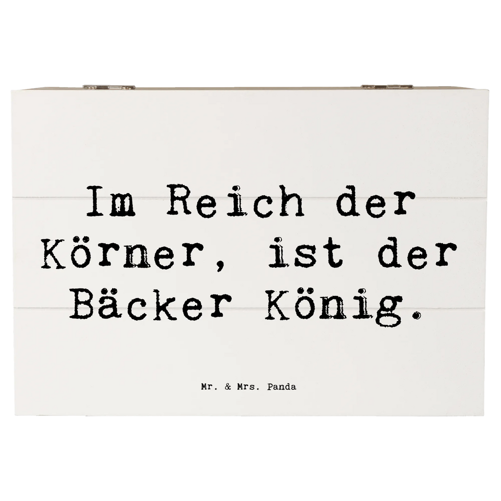 Holzkiste Spruch Im Reich der Körner, ist der Bäcker König. Holzkiste, Kiste, Schatzkiste, Truhe, Schatulle, XXL, Erinnerungsbox, Erinnerungskiste, Dekokiste, Aufbewahrungsbox, Geschenkbox, Geschenkdose, Beruf, Ausbildung, Jubiläum, Abschied, Rente, Kollege, Kollegin, Geschenk, Schenken, Arbeitskollege, Mitarbeiter, Firma, Danke, Dankeschön