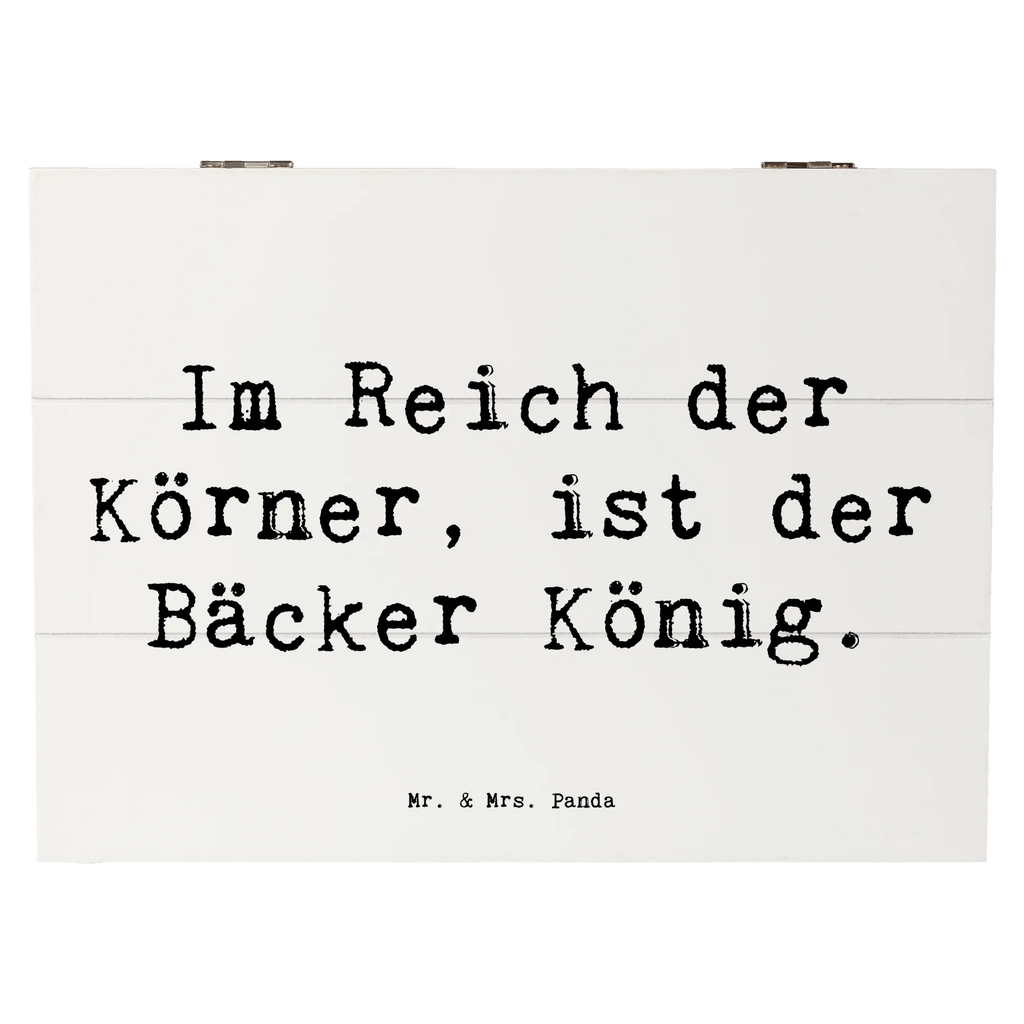 Holzkiste Spruch Im Reich der Körner, ist der Bäcker König. Holzkiste, Kiste, Schatzkiste, Truhe, Schatulle, XXL, Erinnerungsbox, Erinnerungskiste, Dekokiste, Aufbewahrungsbox, Geschenkbox, Geschenkdose, Beruf, Ausbildung, Jubiläum, Abschied, Rente, Kollege, Kollegin, Geschenk, Schenken, Arbeitskollege, Mitarbeiter, Firma, Danke, Dankeschön