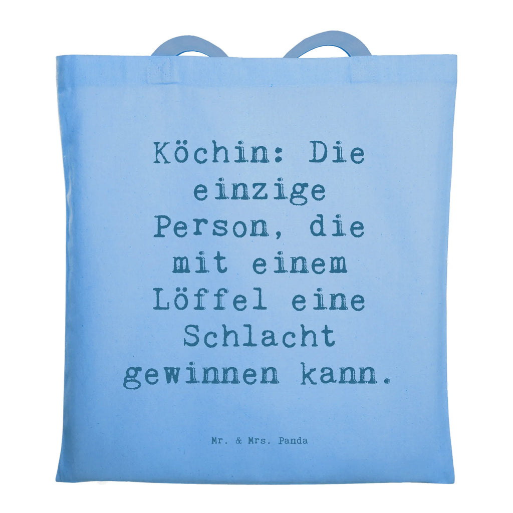 Tragetasche Spruch Köchin: Die einzige Person, die mit einem Löffel eine Schlacht gewinnen kann. Beuteltasche, Beutel, Einkaufstasche, Jutebeutel, Stoffbeutel, Tasche, Shopper, Umhängetasche, Strandtasche, Schultertasche, Stofftasche, Tragetasche, Badetasche, Jutetasche, Einkaufstüte, Laptoptasche, Beruf, Ausbildung, Jubiläum, Abschied, Rente, Kollege, Kollegin, Geschenk, Schenken, Arbeitskollege, Mitarbeiter, Firma, Danke, Dankeschön