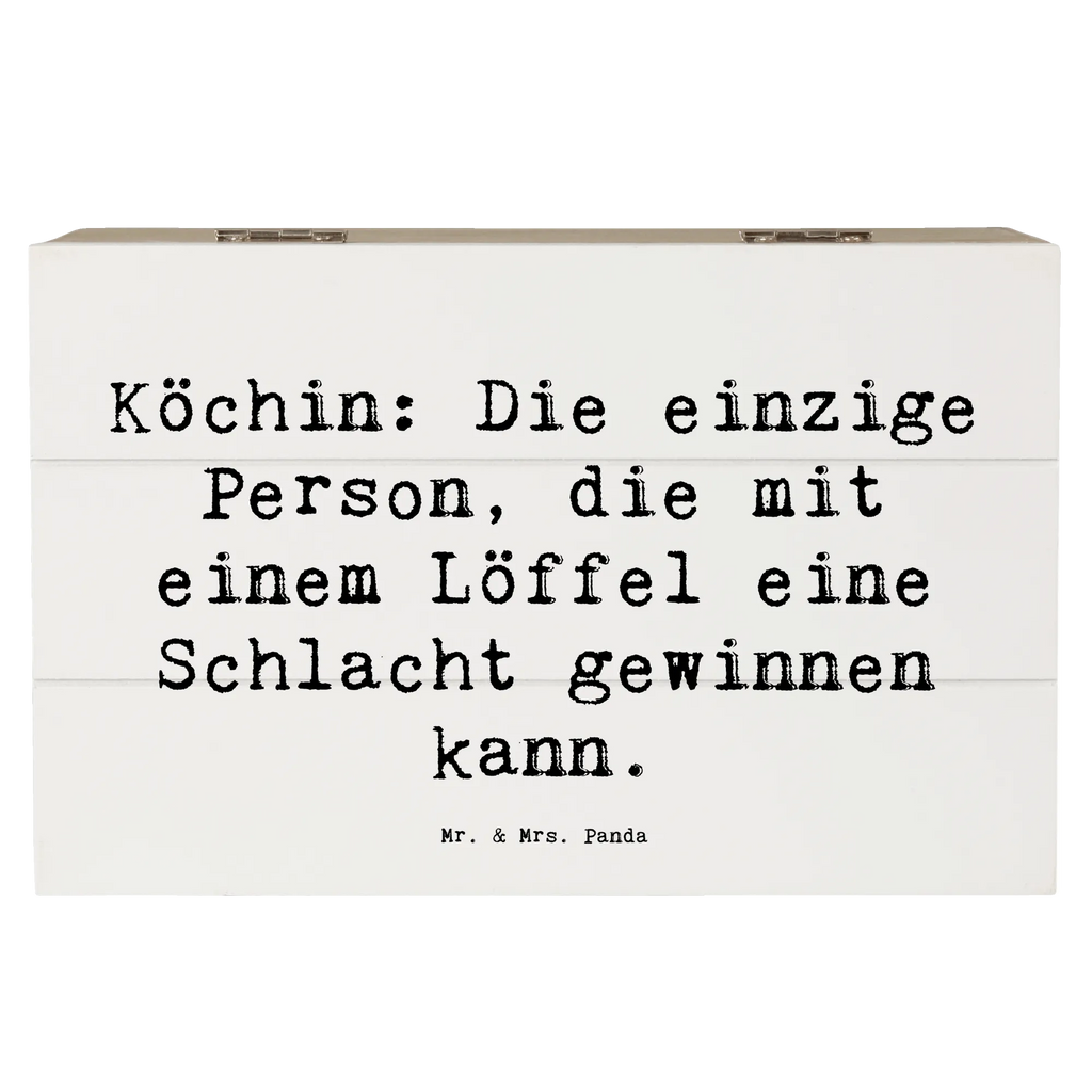 Holzkiste Spruch Köchin: Die einzige Person, die mit einem Löffel eine Schlacht gewinnen kann. Holzkiste, Kiste, Schatzkiste, Truhe, Schatulle, XXL, Erinnerungsbox, Erinnerungskiste, Dekokiste, Aufbewahrungsbox, Geschenkbox, Geschenkdose, Beruf, Ausbildung, Jubiläum, Abschied, Rente, Kollege, Kollegin, Geschenk, Schenken, Arbeitskollege, Mitarbeiter, Firma, Danke, Dankeschön