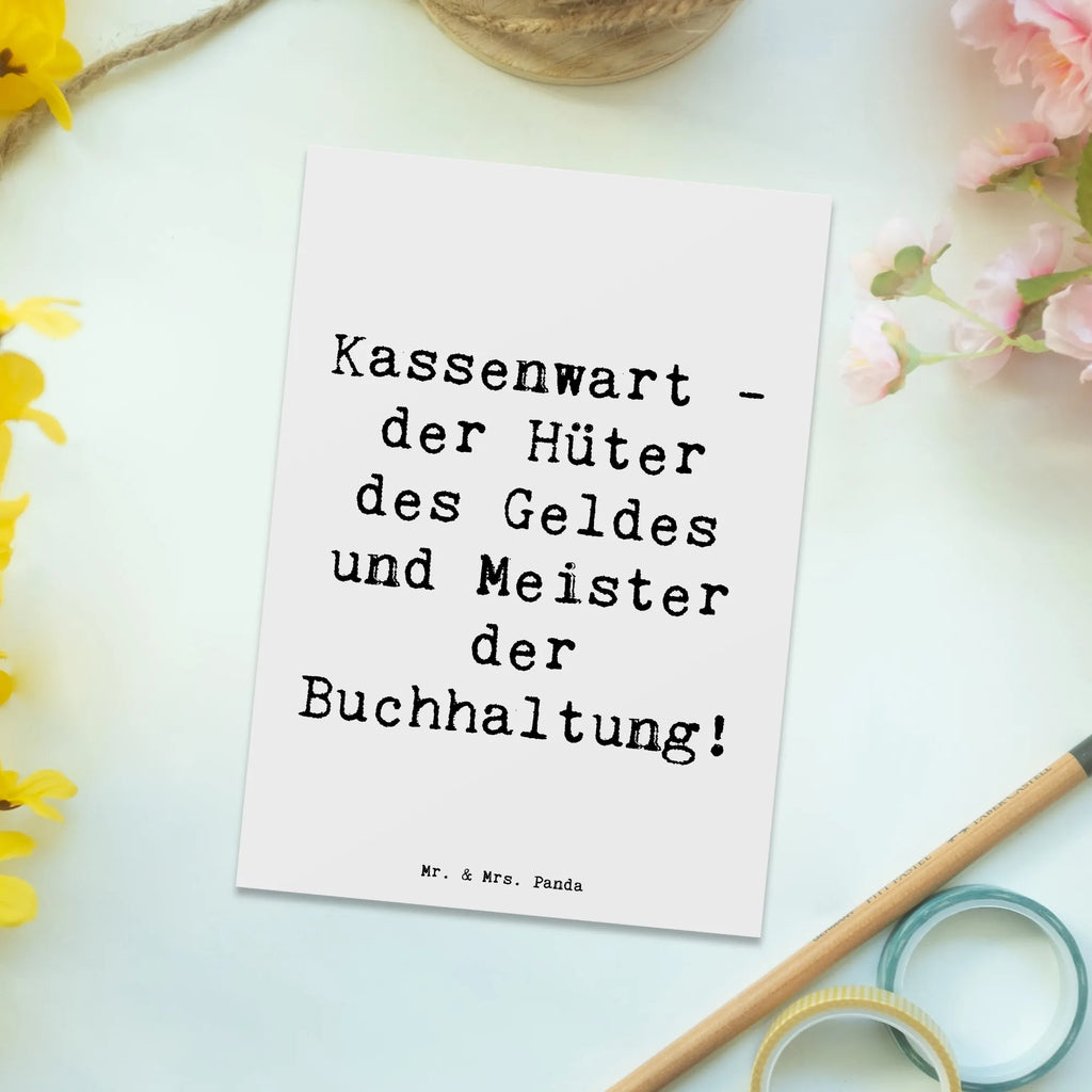 Postkarte Spruch Kassenwart - der Hüter des Geldes und Meister der Buchhaltung! Postkarte, Karte, Geschenkkarte, Grußkarte, Einladung, Ansichtskarte, Geburtstagskarte, Einladungskarte, Dankeskarte, Ansichtskarten, Einladung Geburtstag, Einladungskarten Geburtstag, Beruf, Ausbildung, Jubiläum, Abschied, Rente, Kollege, Kollegin, Geschenk, Schenken, Arbeitskollege, Mitarbeiter, Firma, Danke, Dankeschön