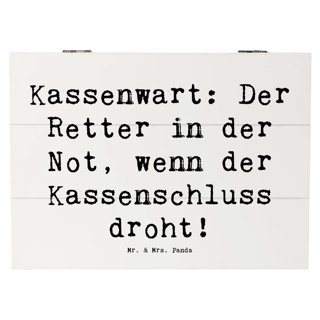 Holzkiste Spruch Kassenwart: Der Retter in der Not, wenn der Kassenschluss droht! Holzkiste, Kiste, Schatzkiste, Truhe, Schatulle, XXL, Erinnerungsbox, Erinnerungskiste, Dekokiste, Aufbewahrungsbox, Geschenkbox, Geschenkdose, Beruf, Ausbildung, Jubiläum, Abschied, Rente, Kollege, Kollegin, Geschenk, Schenken, Arbeitskollege, Mitarbeiter, Firma, Danke, Dankeschön