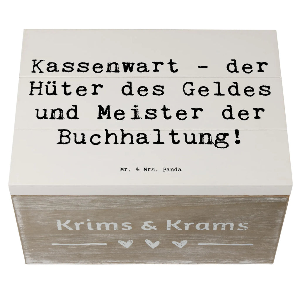 Holzkiste Spruch Kassenwart - der Hüter des Geldes und Meister der Buchhaltung! Holzkiste, Kiste, Schatzkiste, Truhe, Schatulle, XXL, Erinnerungsbox, Erinnerungskiste, Dekokiste, Aufbewahrungsbox, Geschenkbox, Geschenkdose, Beruf, Ausbildung, Jubiläum, Abschied, Rente, Kollege, Kollegin, Geschenk, Schenken, Arbeitskollege, Mitarbeiter, Firma, Danke, Dankeschön