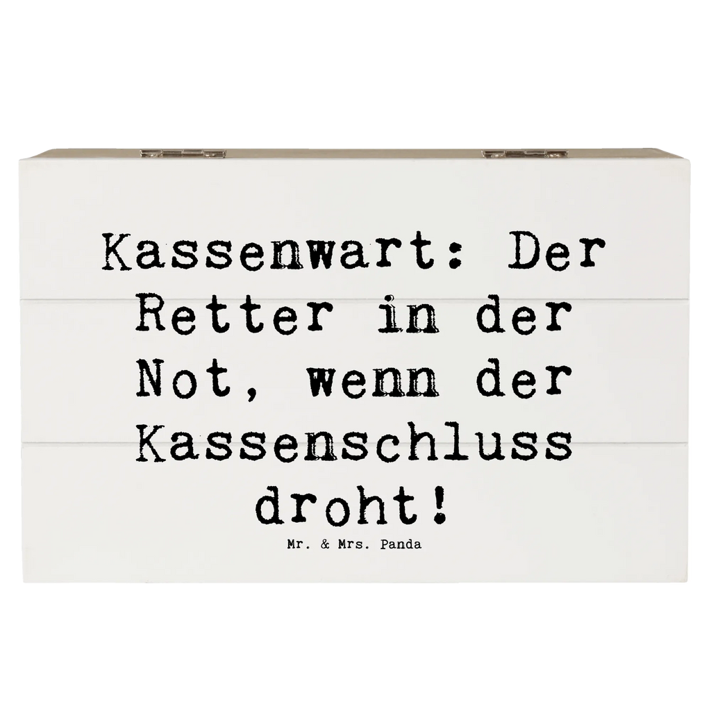 Holzkiste Spruch Kassenwart: Der Retter in der Not, wenn der Kassenschluss droht! Holzkiste, Kiste, Schatzkiste, Truhe, Schatulle, XXL, Erinnerungsbox, Erinnerungskiste, Dekokiste, Aufbewahrungsbox, Geschenkbox, Geschenkdose, Beruf, Ausbildung, Jubiläum, Abschied, Rente, Kollege, Kollegin, Geschenk, Schenken, Arbeitskollege, Mitarbeiter, Firma, Danke, Dankeschön