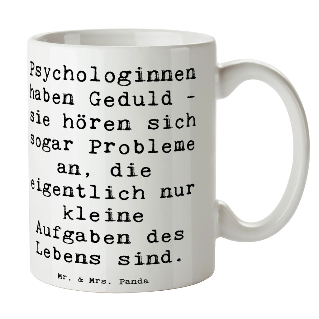 Tasse Spruch Geduldige Psychologin Tasse, Kaffeetasse, Teetasse, Becher, Kaffeebecher, Teebecher, Keramiktasse, Porzellantasse, Büro Tasse, Geschenk Tasse, Tasse Sprüche, Tasse Motive, Kaffeetassen, Tasse bedrucken, Designer Tasse, Cappuccino Tassen, Schöne Teetassen, Beruf, Ausbildung, Jubiläum, Abschied, Rente, Kollege, Kollegin, Geschenk, Schenken, Arbeitskollege, Mitarbeiter, Firma, Danke, Dankeschön