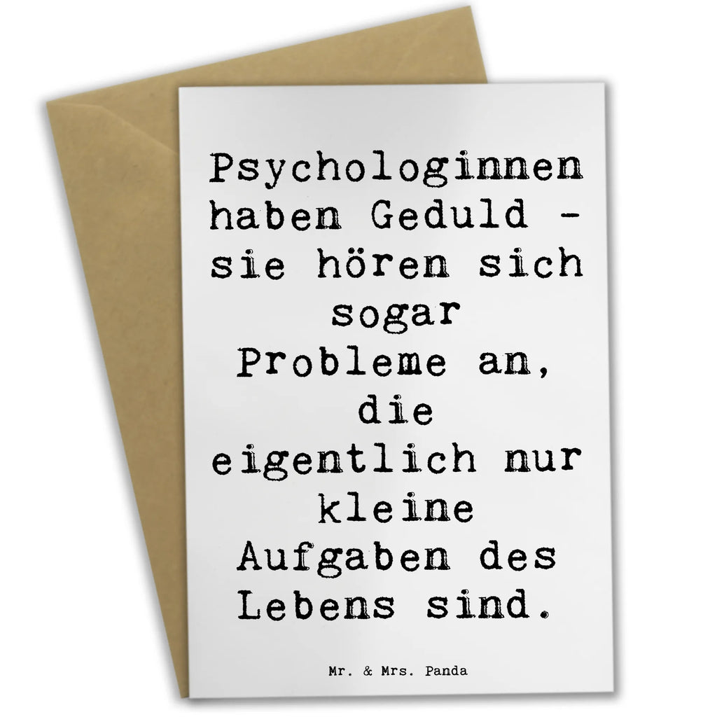 Grußkarte Spruch Geduldige Psychologin Grußkarte, Klappkarte, Einladungskarte, Glückwunschkarte, Hochzeitskarte, Geburtstagskarte, Karte, Ansichtskarten, Beruf, Ausbildung, Jubiläum, Abschied, Rente, Kollege, Kollegin, Geschenk, Schenken, Arbeitskollege, Mitarbeiter, Firma, Danke, Dankeschön