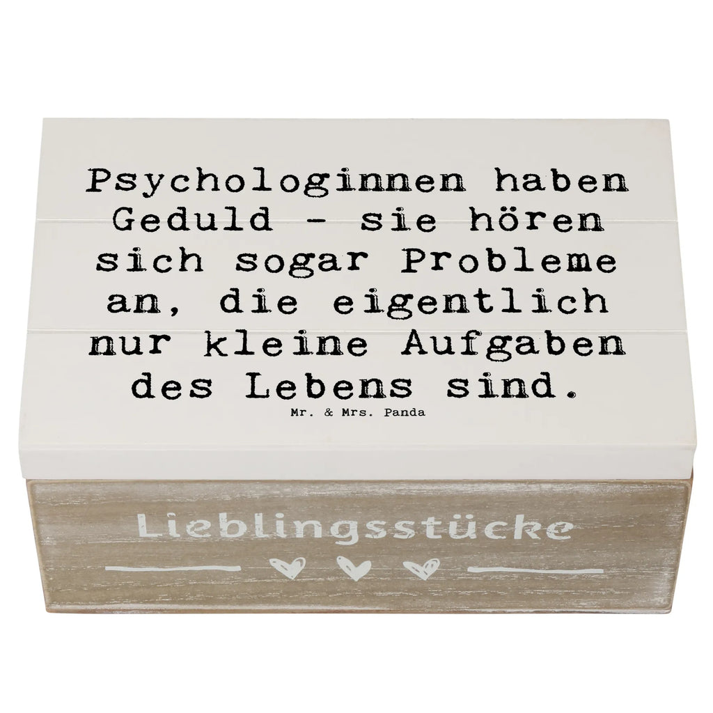 Holzkiste Spruch Geduldige Psychologin Holzkiste, Kiste, Schatzkiste, Truhe, Schatulle, XXL, Erinnerungsbox, Erinnerungskiste, Dekokiste, Aufbewahrungsbox, Geschenkbox, Geschenkdose, Beruf, Ausbildung, Jubiläum, Abschied, Rente, Kollege, Kollegin, Geschenk, Schenken, Arbeitskollege, Mitarbeiter, Firma, Danke, Dankeschön