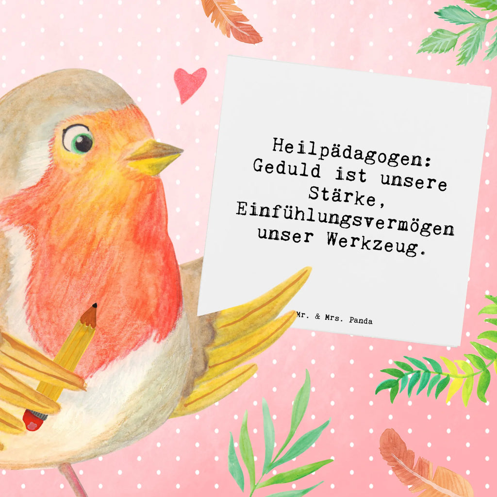 Deluxe Karte Spruch Heilpädagogin Geduld Karte, Grußkarte, Klappkarte, Einladungskarte, Glückwunschkarte, Hochzeitskarte, Geburtstagskarte, Hochwertige Grußkarte, Hochwertige Klappkarte, Beruf, Ausbildung, Jubiläum, Abschied, Rente, Kollege, Kollegin, Geschenk, Schenken, Arbeitskollege, Mitarbeiter, Firma, Danke, Dankeschön