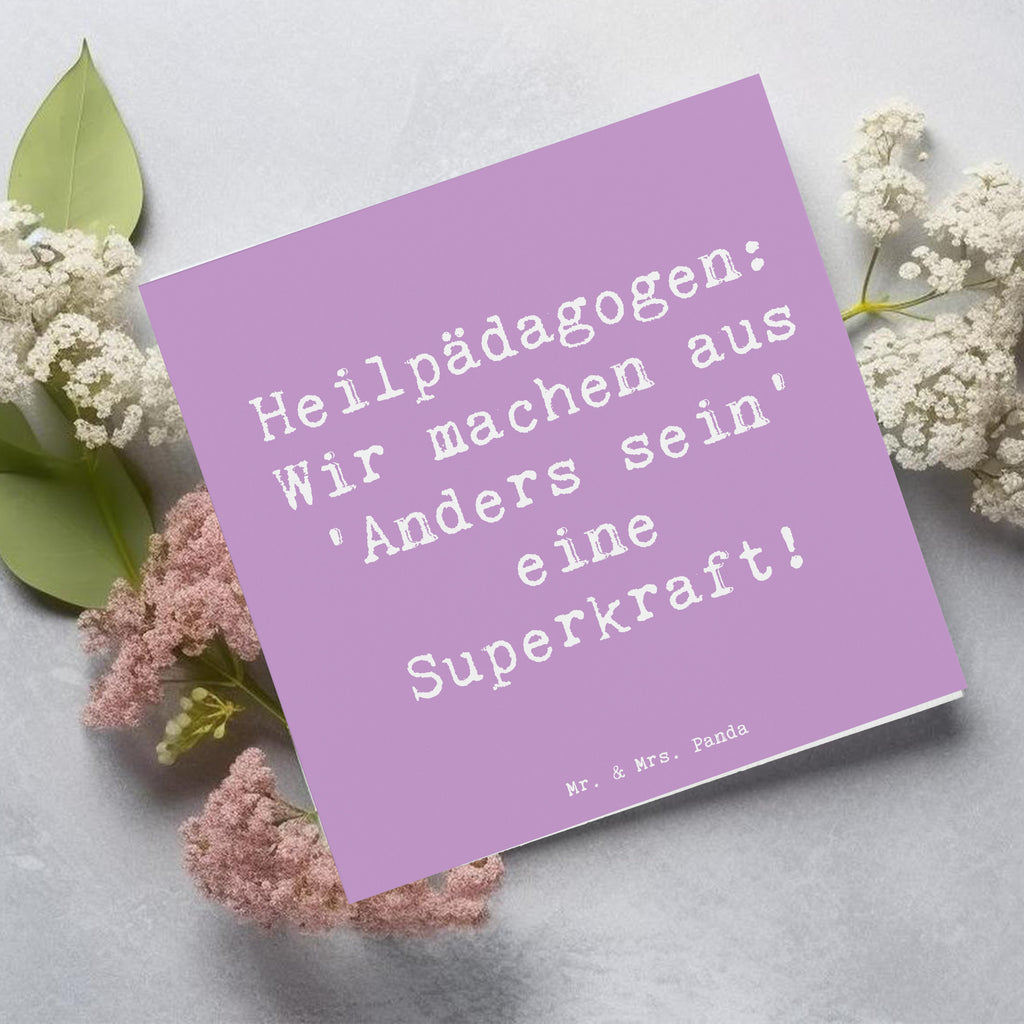 Deluxe Karte Spruch Heilpädagogin Superkraft Karte, Grußkarte, Klappkarte, Einladungskarte, Glückwunschkarte, Hochzeitskarte, Geburtstagskarte, Hochwertige Grußkarte, Hochwertige Klappkarte, Beruf, Ausbildung, Jubiläum, Abschied, Rente, Kollege, Kollegin, Geschenk, Schenken, Arbeitskollege, Mitarbeiter, Firma, Danke, Dankeschön