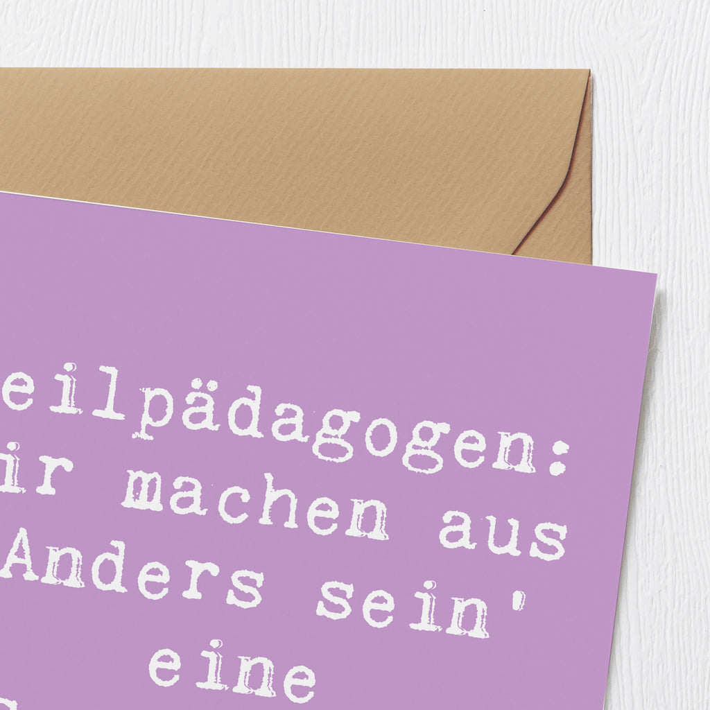 Deluxe Karte Spruch Heilpädagogin Superkraft Karte, Grußkarte, Klappkarte, Einladungskarte, Glückwunschkarte, Hochzeitskarte, Geburtstagskarte, Hochwertige Grußkarte, Hochwertige Klappkarte, Beruf, Ausbildung, Jubiläum, Abschied, Rente, Kollege, Kollegin, Geschenk, Schenken, Arbeitskollege, Mitarbeiter, Firma, Danke, Dankeschön