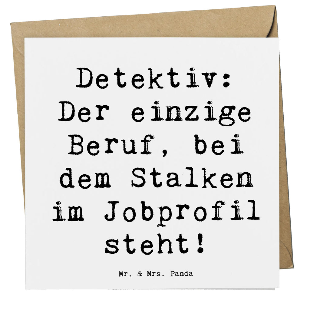 Deluxe Karte Spruch Detektiv Beruf Karte, Grußkarte, Klappkarte, Einladungskarte, Glückwunschkarte, Hochzeitskarte, Geburtstagskarte, Hochwertige Grußkarte, Hochwertige Klappkarte, Beruf, Ausbildung, Jubiläum, Abschied, Rente, Kollege, Kollegin, Geschenk, Schenken, Arbeitskollege, Mitarbeiter, Firma, Danke, Dankeschön