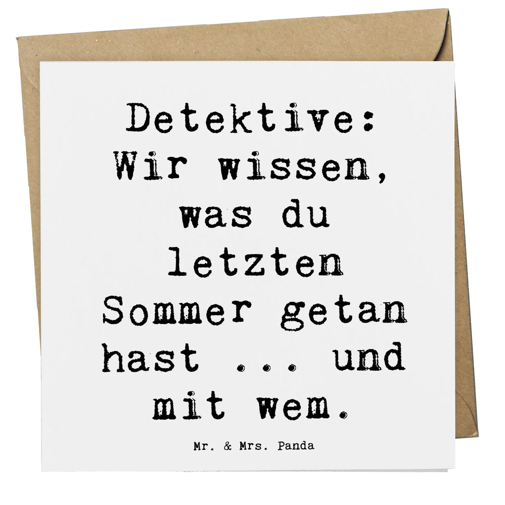 Deluxe Karte Spruch Detektiv Geheimnisse Karte, Grußkarte, Klappkarte, Einladungskarte, Glückwunschkarte, Hochzeitskarte, Geburtstagskarte, Hochwertige Grußkarte, Hochwertige Klappkarte, Beruf, Ausbildung, Jubiläum, Abschied, Rente, Kollege, Kollegin, Geschenk, Schenken, Arbeitskollege, Mitarbeiter, Firma, Danke, Dankeschön