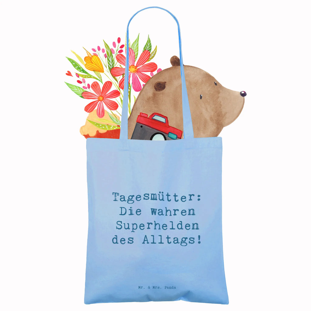 Tragetasche Spruch Tagesmutter Superheld Beuteltasche, Beutel, Einkaufstasche, Jutebeutel, Stoffbeutel, Tasche, Shopper, Umhängetasche, Strandtasche, Schultertasche, Stofftasche, Tragetasche, Badetasche, Jutetasche, Einkaufstüte, Laptoptasche, Beruf, Ausbildung, Jubiläum, Abschied, Rente, Kollege, Kollegin, Geschenk, Schenken, Arbeitskollege, Mitarbeiter, Firma, Danke, Dankeschön