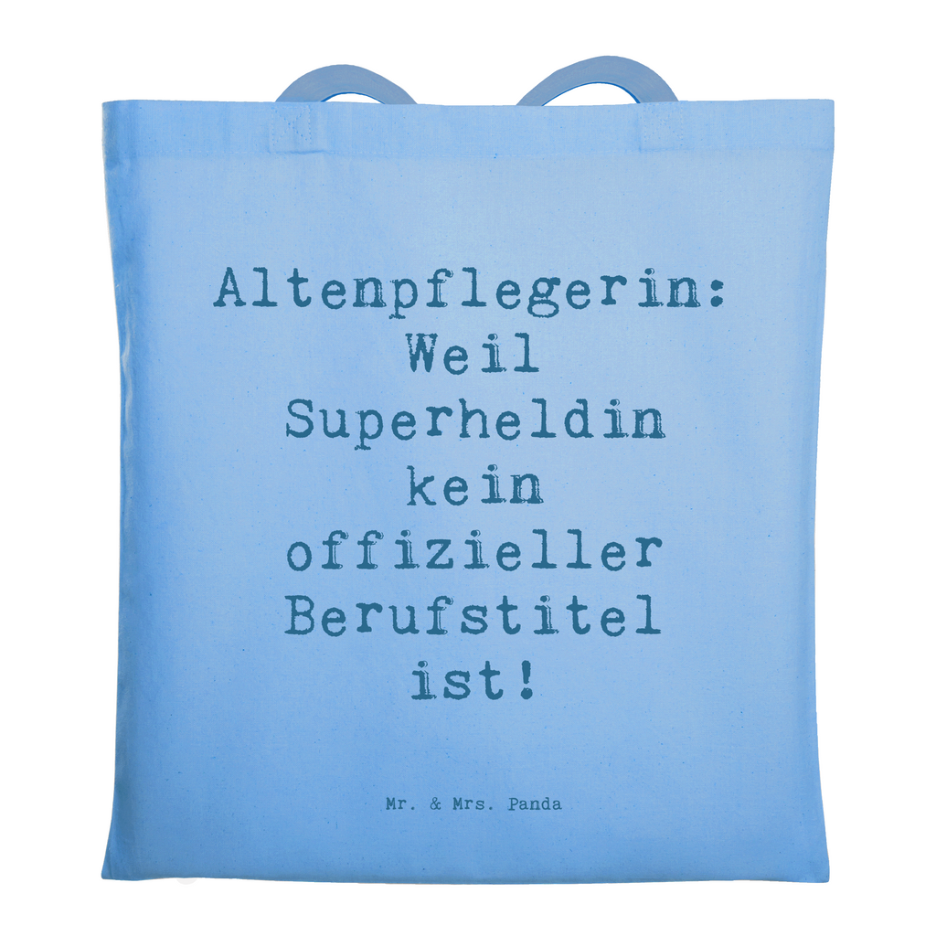 Tragetasche Spruch Altenpflegerin Superheld Beuteltasche, Beutel, Einkaufstasche, Jutebeutel, Stoffbeutel, Tasche, Shopper, Umhängetasche, Strandtasche, Schultertasche, Stofftasche, Tragetasche, Badetasche, Jutetasche, Einkaufstüte, Laptoptasche, Beruf, Ausbildung, Jubiläum, Abschied, Rente, Kollege, Kollegin, Geschenk, Schenken, Arbeitskollege, Mitarbeiter, Firma, Danke, Dankeschön