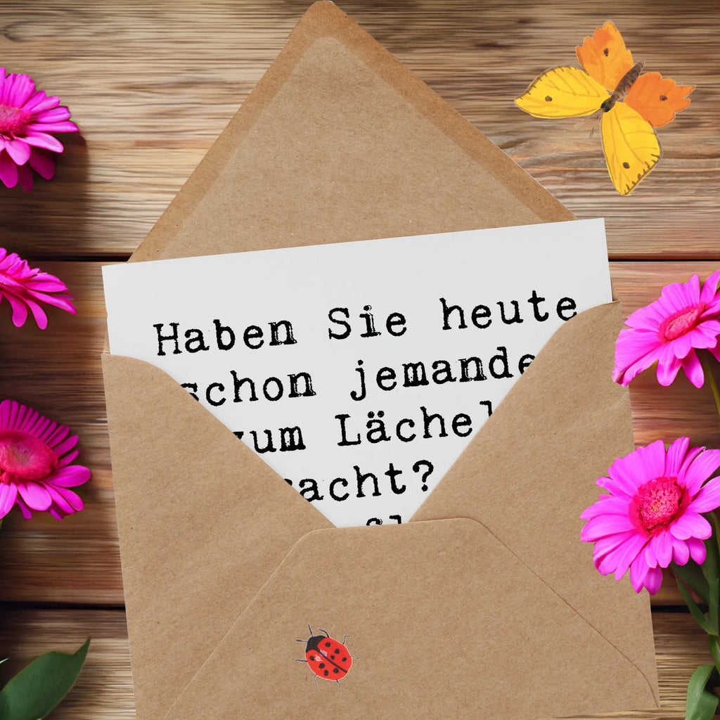 Deluxe Karte Spruch Altenpflegerin Lächeln Karte, Grußkarte, Klappkarte, Einladungskarte, Glückwunschkarte, Hochzeitskarte, Geburtstagskarte, Hochwertige Grußkarte, Hochwertige Klappkarte, Beruf, Ausbildung, Jubiläum, Abschied, Rente, Kollege, Kollegin, Geschenk, Schenken, Arbeitskollege, Mitarbeiter, Firma, Danke, Dankeschön