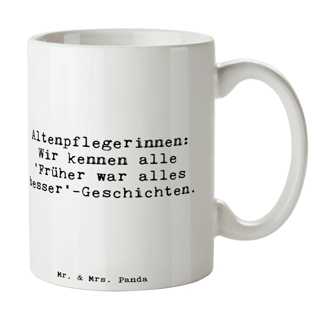 Tasse Spruch Altenpflegerin Geschichten Tasse, Kaffeetasse, Teetasse, Becher, Kaffeebecher, Teebecher, Keramiktasse, Porzellantasse, Büro Tasse, Geschenk Tasse, Tasse Sprüche, Tasse Motive, Kaffeetassen, Tasse bedrucken, Designer Tasse, Cappuccino Tassen, Schöne Teetassen, Beruf, Ausbildung, Jubiläum, Abschied, Rente, Kollege, Kollegin, Geschenk, Schenken, Arbeitskollege, Mitarbeiter, Firma, Danke, Dankeschön