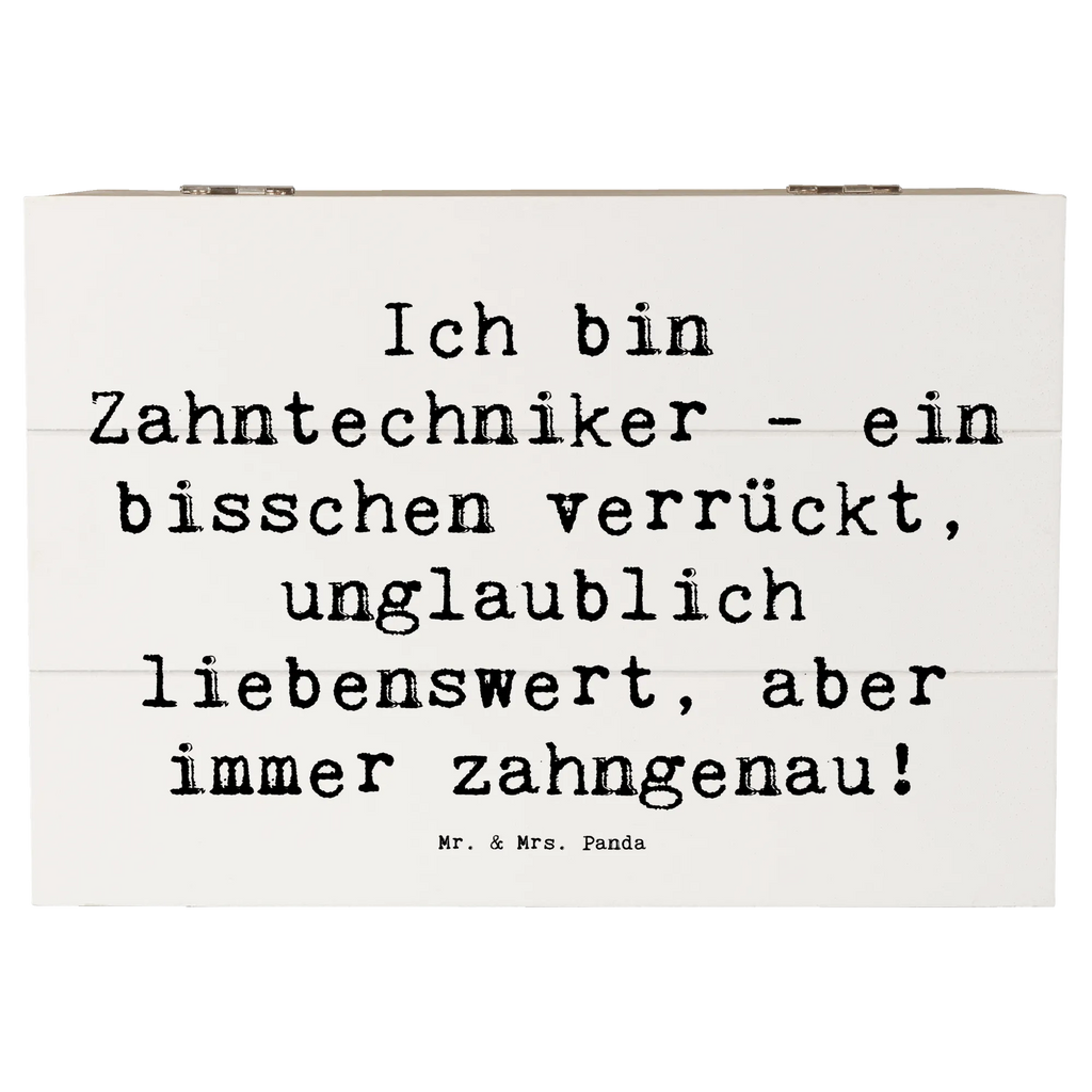 Holzkiste Spruch Ich bin Zahntechniker - ein bisschen verrückt, unglaublich liebenswert, aber immer zahngenau! Holzkiste, Kiste, Schatzkiste, Truhe, Schatulle, XXL, Erinnerungsbox, Erinnerungskiste, Dekokiste, Aufbewahrungsbox, Geschenkbox, Geschenkdose, Beruf, Ausbildung, Jubiläum, Abschied, Rente, Kollege, Kollegin, Geschenk, Schenken, Arbeitskollege, Mitarbeiter, Firma, Danke, Dankeschön