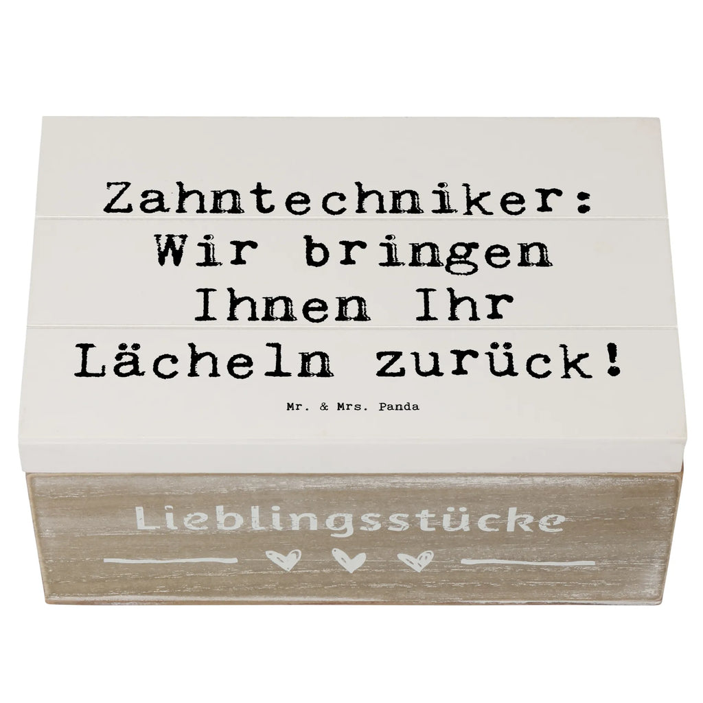 Holzkiste Spruch Zahntechniker: Wir bringen Ihnen Ihr Lächeln zurück! Holzkiste, Kiste, Schatzkiste, Truhe, Schatulle, XXL, Erinnerungsbox, Erinnerungskiste, Dekokiste, Aufbewahrungsbox, Geschenkbox, Geschenkdose, Beruf, Ausbildung, Jubiläum, Abschied, Rente, Kollege, Kollegin, Geschenk, Schenken, Arbeitskollege, Mitarbeiter, Firma, Danke, Dankeschön