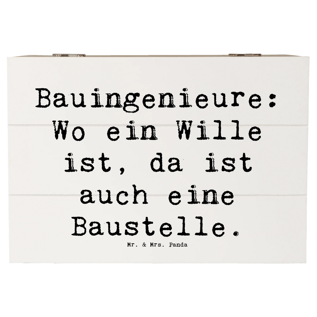 Holzkiste Spruch Bauingenieure: Wo ein Wille ist, da ist auch eine Baustelle. Holzkiste, Kiste, Schatzkiste, Truhe, Schatulle, XXL, Erinnerungsbox, Erinnerungskiste, Dekokiste, Aufbewahrungsbox, Geschenkbox, Geschenkdose, Beruf, Ausbildung, Jubiläum, Abschied, Rente, Kollege, Kollegin, Geschenk, Schenken, Arbeitskollege, Mitarbeiter, Firma, Danke, Dankeschön