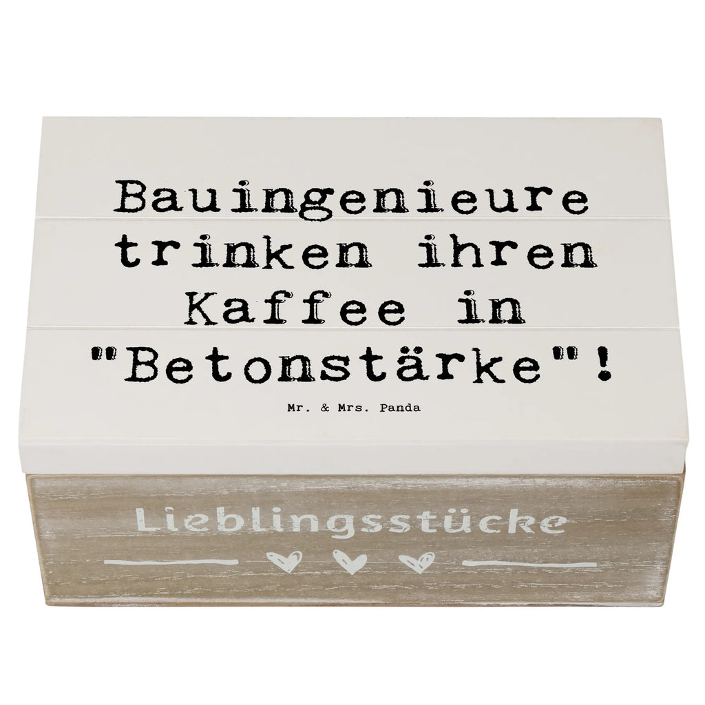 Holzkiste Spruch Bauingenieure trinken ihren Kaffee in "Betonstärke"! Holzkiste, Kiste, Schatzkiste, Truhe, Schatulle, XXL, Erinnerungsbox, Erinnerungskiste, Dekokiste, Aufbewahrungsbox, Geschenkbox, Geschenkdose, Beruf, Ausbildung, Jubiläum, Abschied, Rente, Kollege, Kollegin, Geschenk, Schenken, Arbeitskollege, Mitarbeiter, Firma, Danke, Dankeschön