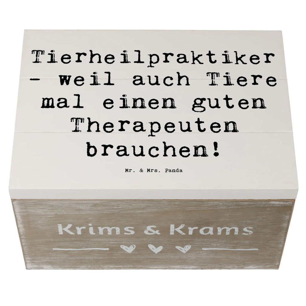 Holzkiste Spruch Tierheilpraktiker - weil auch Tiere mal einen guten Therapeuten brauchen! Holzkiste, Kiste, Schatzkiste, Truhe, Schatulle, XXL, Erinnerungsbox, Erinnerungskiste, Dekokiste, Aufbewahrungsbox, Geschenkbox, Geschenkdose, Beruf, Ausbildung, Jubiläum, Abschied, Rente, Kollege, Kollegin, Geschenk, Schenken, Arbeitskollege, Mitarbeiter, Firma, Danke, Dankeschön