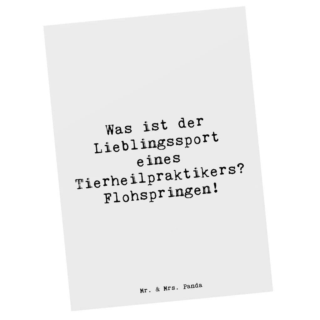 Postkarte Spruch Was ist der Lieblingssport eines Tierheilpraktikers? Flohspringen! Postkarte, Karte, Geschenkkarte, Grußkarte, Einladung, Ansichtskarte, Geburtstagskarte, Einladungskarte, Dankeskarte, Ansichtskarten, Einladung Geburtstag, Einladungskarten Geburtstag, Beruf, Ausbildung, Jubiläum, Abschied, Rente, Kollege, Kollegin, Geschenk, Schenken, Arbeitskollege, Mitarbeiter, Firma, Danke, Dankeschön