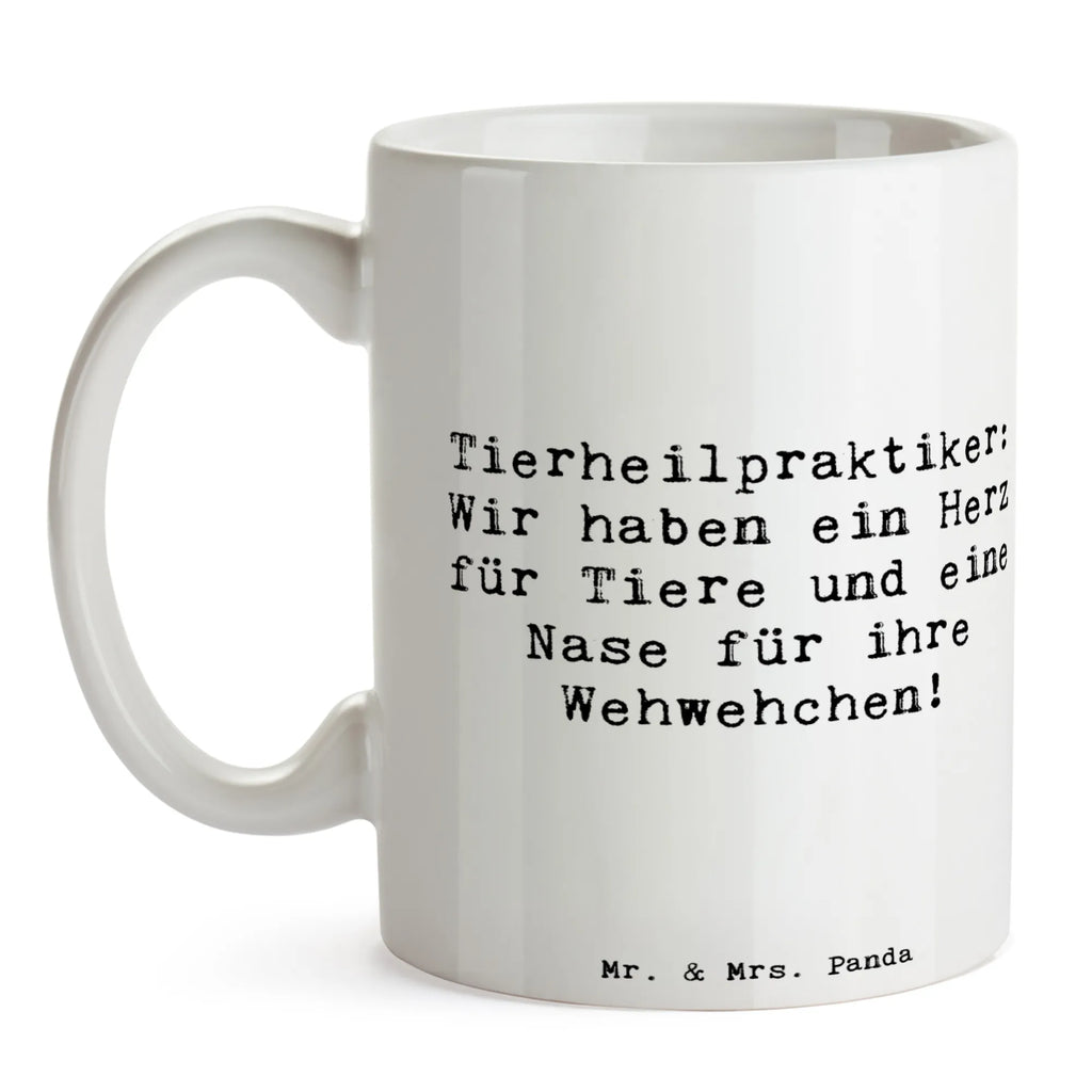 Tasse Spruch Tierheilpraktiker: Wir haben ein Herz für Tiere und eine Nase für ihre Wehwehchen! Tasse, Kaffeetasse, Teetasse, Becher, Kaffeebecher, Teebecher, Keramiktasse, Porzellantasse, Büro Tasse, Geschenk Tasse, Tasse Sprüche, Tasse Motive, Kaffeetassen, Tasse bedrucken, Designer Tasse, Cappuccino Tassen, Schöne Teetassen, Beruf, Ausbildung, Jubiläum, Abschied, Rente, Kollege, Kollegin, Geschenk, Schenken, Arbeitskollege, Mitarbeiter, Firma, Danke, Dankeschön