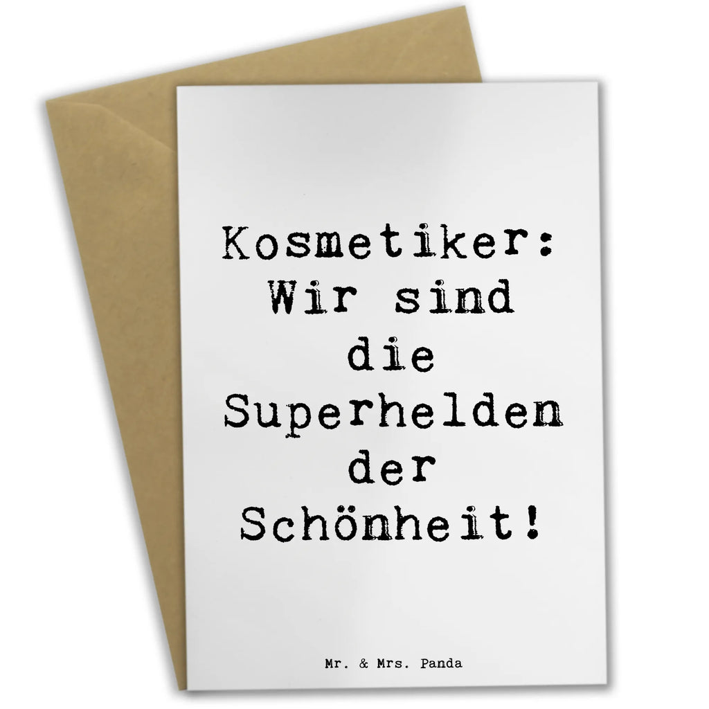 Grußkarte Spruch Kosmetiker: Wir sind die Superhelden der Schönheit! Grußkarte, Klappkarte, Einladungskarte, Glückwunschkarte, Hochzeitskarte, Geburtstagskarte, Karte, Ansichtskarten, Beruf, Ausbildung, Jubiläum, Abschied, Rente, Kollege, Kollegin, Geschenk, Schenken, Arbeitskollege, Mitarbeiter, Firma, Danke, Dankeschön