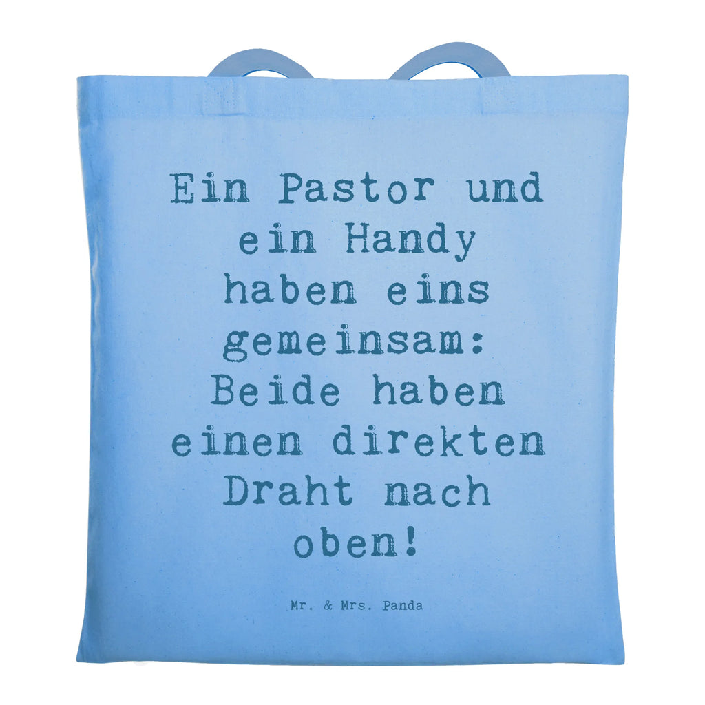 Tragetasche Spruch Ein Pastor und ein Handy haben eins gemeinsam: Beide haben einen direkten Draht nach oben! Beuteltasche, Beutel, Einkaufstasche, Jutebeutel, Stoffbeutel, Tasche, Shopper, Umhängetasche, Strandtasche, Schultertasche, Stofftasche, Tragetasche, Badetasche, Jutetasche, Einkaufstüte, Laptoptasche, Beruf, Ausbildung, Jubiläum, Abschied, Rente, Kollege, Kollegin, Geschenk, Schenken, Arbeitskollege, Mitarbeiter, Firma, Danke, Dankeschön