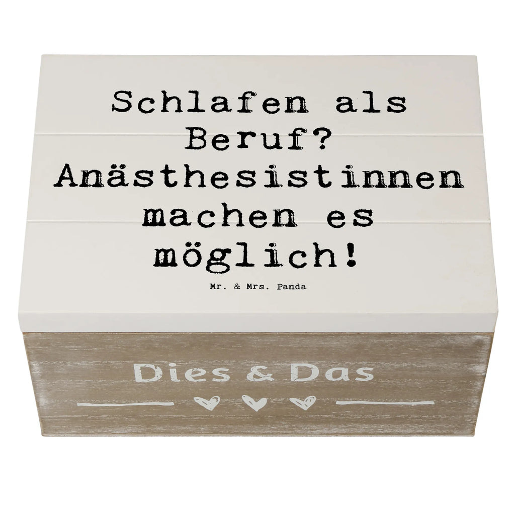 Holzkiste Spruch Schlafen als Beruf? Anästhesistinnen machen es möglich! Holzkiste, Kiste, Schatzkiste, Truhe, Schatulle, XXL, Erinnerungsbox, Erinnerungskiste, Dekokiste, Aufbewahrungsbox, Geschenkbox, Geschenkdose, Beruf, Ausbildung, Jubiläum, Abschied, Rente, Kollege, Kollegin, Geschenk, Schenken, Arbeitskollege, Mitarbeiter, Firma, Danke, Dankeschön