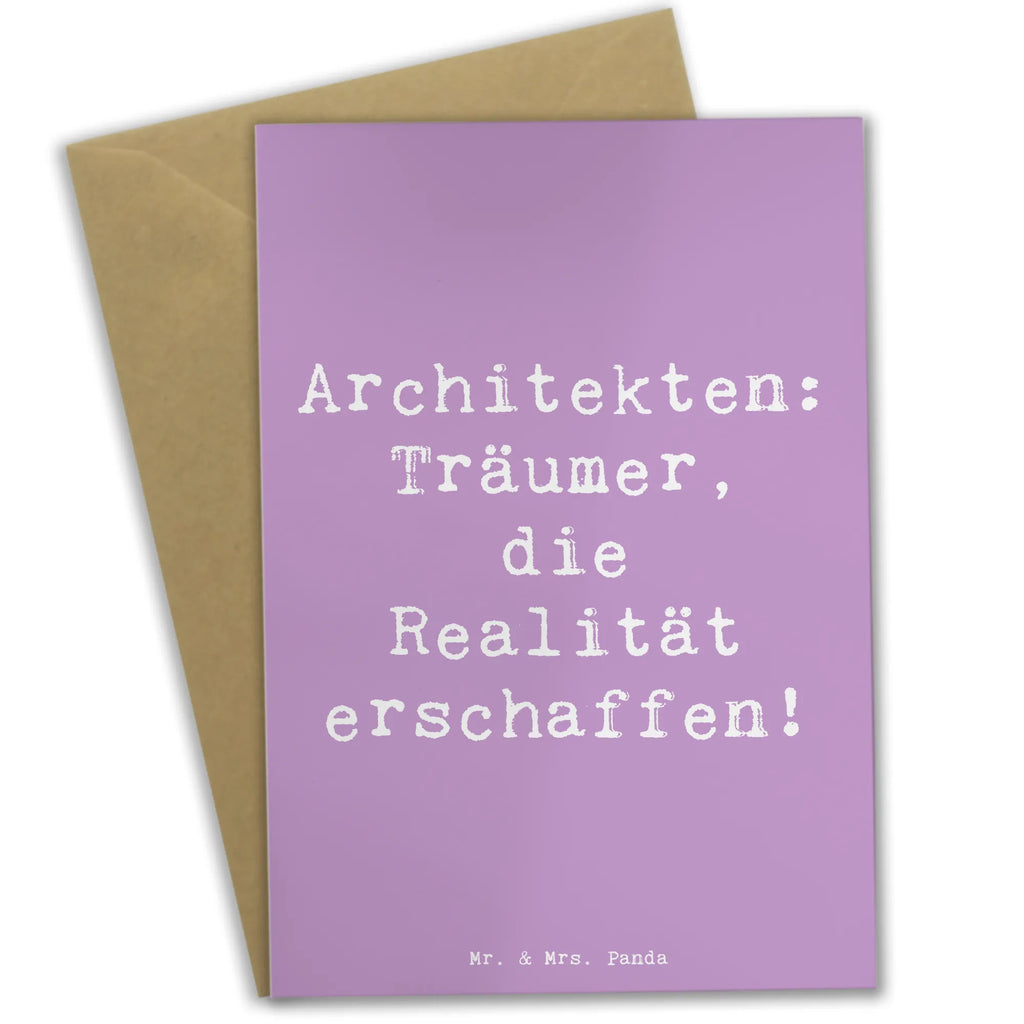 Grußkarte Spruch Architekten: Träumer, die Realität erschaffen! Grußkarte, Klappkarte, Einladungskarte, Glückwunschkarte, Hochzeitskarte, Geburtstagskarte, Karte, Ansichtskarten, Beruf, Ausbildung, Jubiläum, Abschied, Rente, Kollege, Kollegin, Geschenk, Schenken, Arbeitskollege, Mitarbeiter, Firma, Danke, Dankeschön