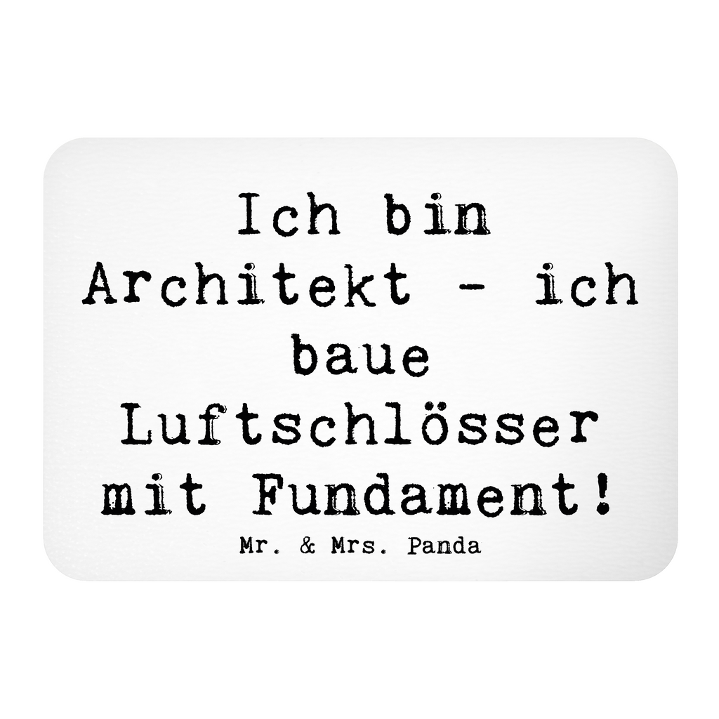 Magnet Spruch Ich bin Architekt - ich baue Luftschlösser mit Fundament! Kühlschrankmagnet, Pinnwandmagnet, Souvenir Magnet, Motivmagnete, Dekomagnet, Whiteboard Magnet, Notiz Magnet, Kühlschrank Dekoration, Beruf, Ausbildung, Jubiläum, Abschied, Rente, Kollege, Kollegin, Geschenk, Schenken, Arbeitskollege, Mitarbeiter, Firma, Danke, Dankeschön