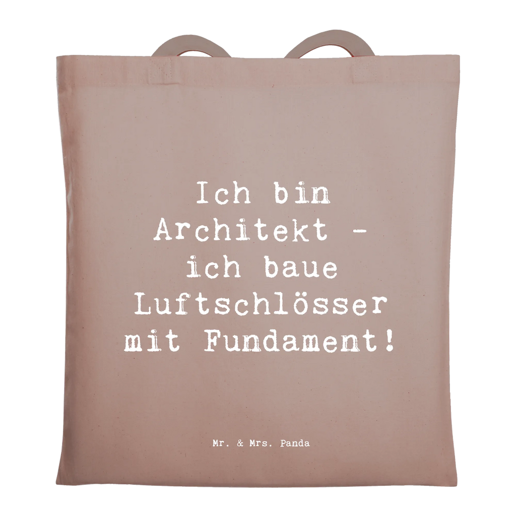 Tragetasche Spruch Ich bin Architekt - ich baue Luftschlösser mit Fundament! Beuteltasche, Beutel, Einkaufstasche, Jutebeutel, Stoffbeutel, Tasche, Shopper, Umhängetasche, Strandtasche, Schultertasche, Stofftasche, Tragetasche, Badetasche, Jutetasche, Einkaufstüte, Laptoptasche, Beruf, Ausbildung, Jubiläum, Abschied, Rente, Kollege, Kollegin, Geschenk, Schenken, Arbeitskollege, Mitarbeiter, Firma, Danke, Dankeschön