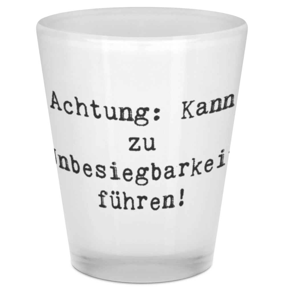 Schnapsglas Spruch Achtung: Kann zu Unbesiegbarkeit führen! Schnapsglas, Shot Glas, Schnapsgläser, Likörgläser, Shotglas, Shotgläser, Likörglas, Stamperl, Likör Glas, Likör Gläser, Lustige Schnapsgläser, Kurze Gläser, Ausgefallene Schnapsgläser, Kurzen Glas