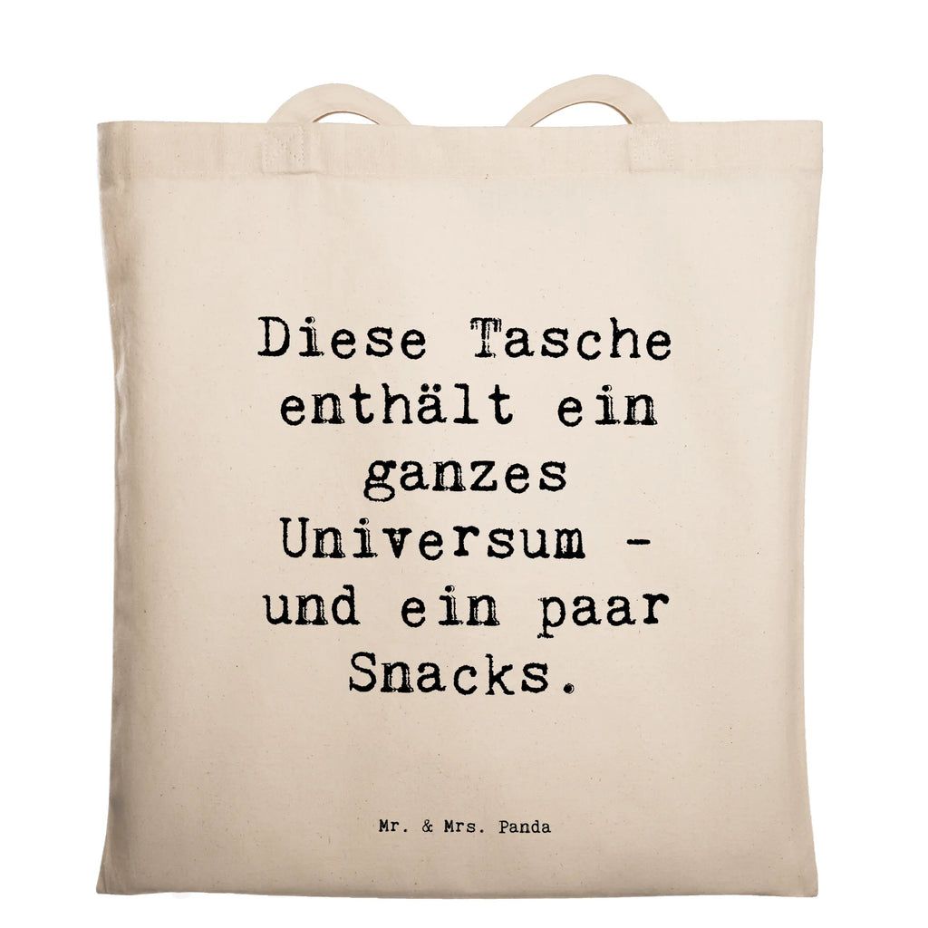 Tragetasche Spruch Diese Tasche enthält ein ganzes Universum - und ein paar Snacks. Beuteltasche, Beutel, Einkaufstasche, Jutebeutel, Stoffbeutel, Tasche, Shopper, Umhängetasche, Strandtasche, Schultertasche, Stofftasche, Tragetasche, Badetasche, Jutetasche, Einkaufstüte, Laptoptasche